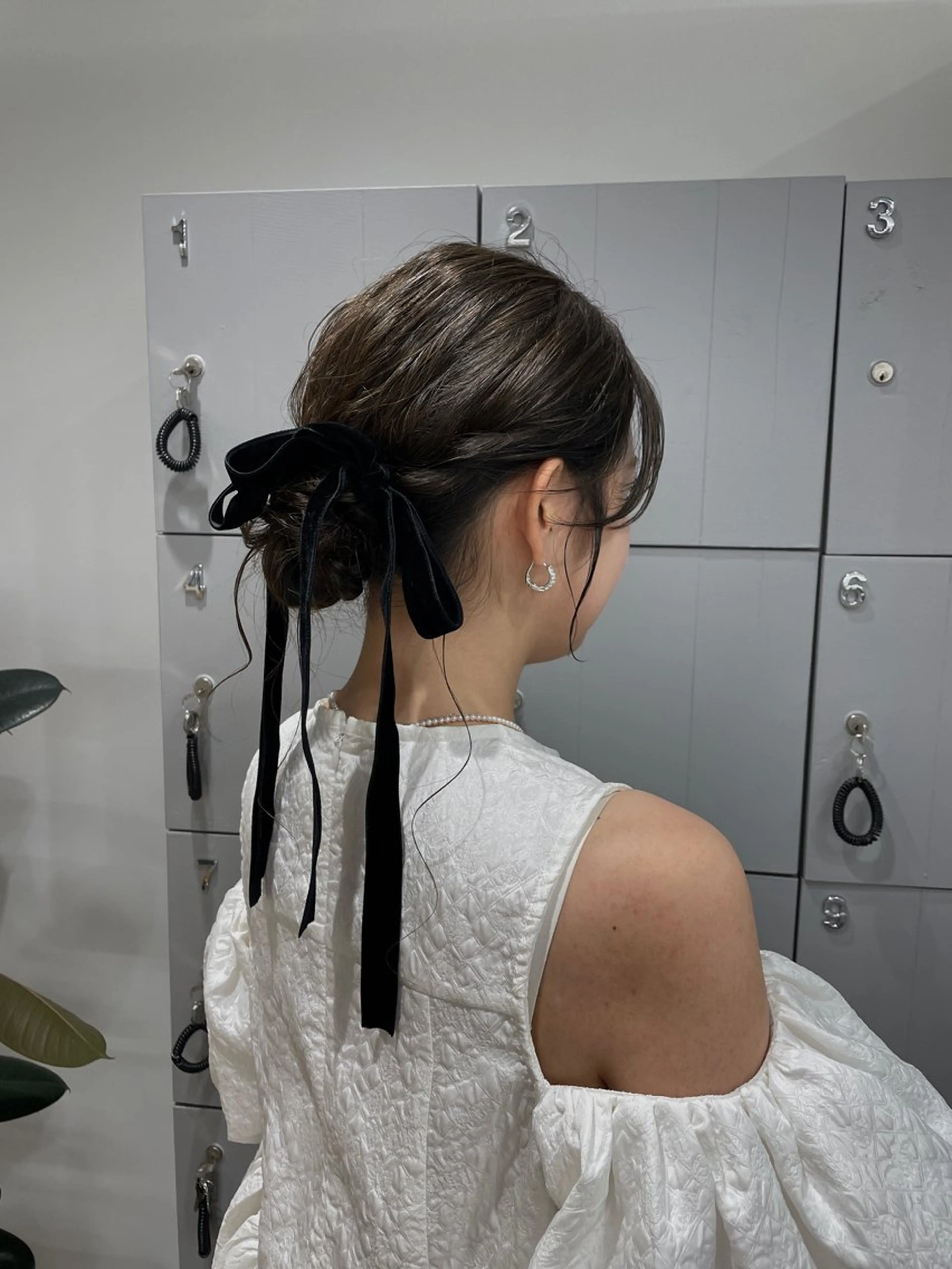 ヘアアレンジ ヘアセット レイヤー/透けカラー アレンジ/篠崎渚彩のヘアスタイル