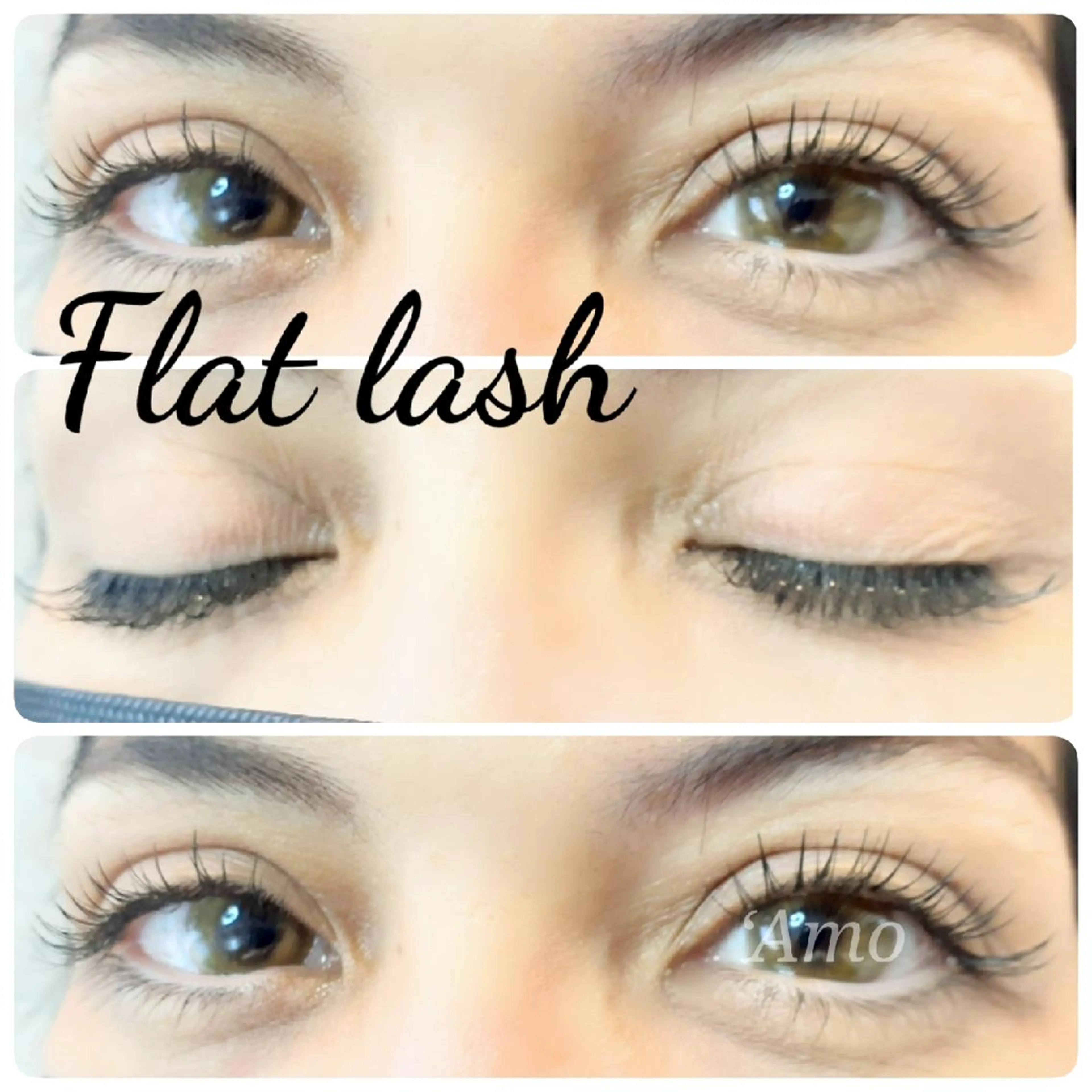 マツエク・マツパ Cカール フラットラッシュ セクシー ‘Amo アモのマツエク・マツパデザイン