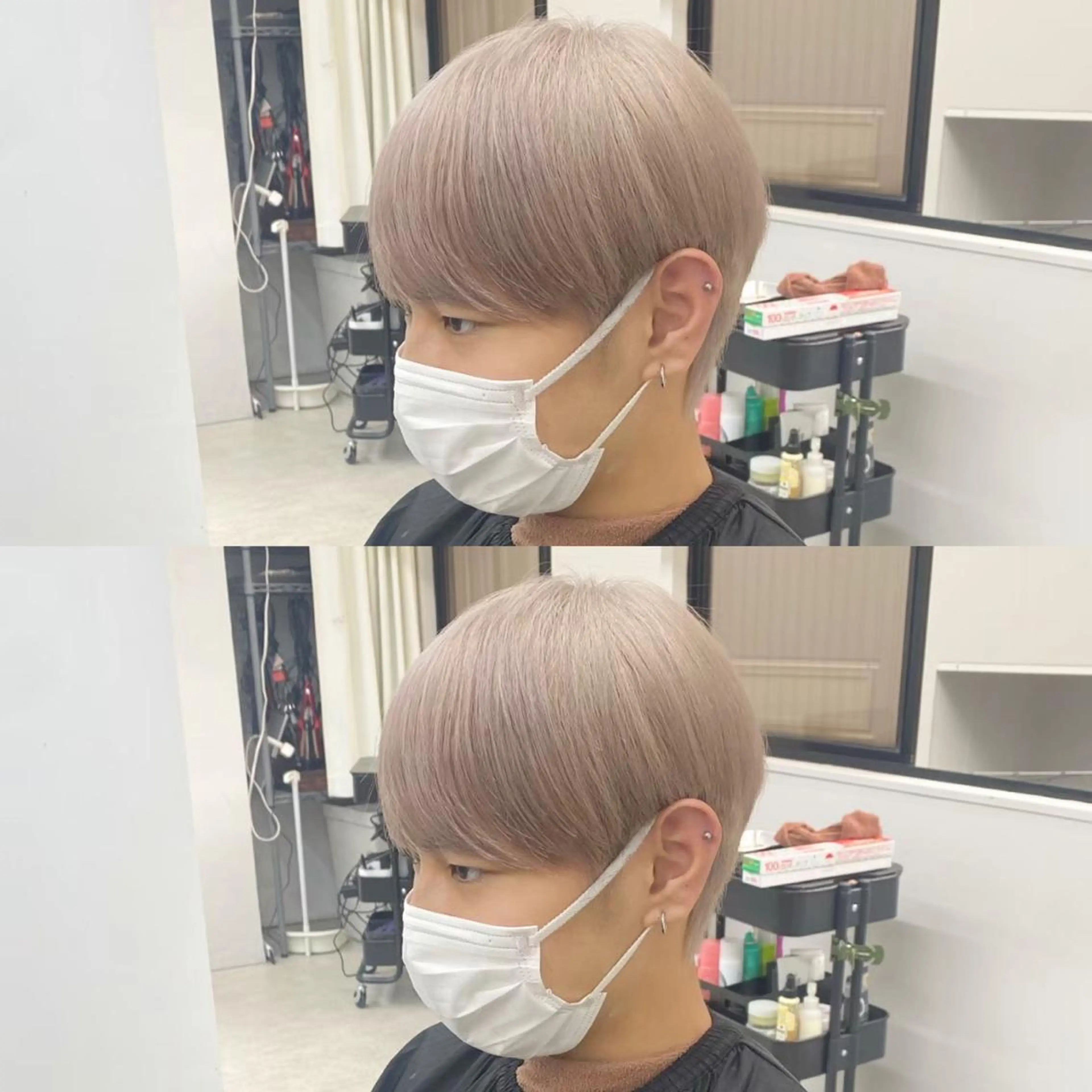 ショート カラー パーマ ヘアアレンジ メンズ キッズ ネイル マツエク・マツパ アイブロウ メンズブリーチ メンズハイトーン ベージュカラー ブリーチ ケアブリーチ エクステモデル募集 💗大阪梅田/川上のヘアスタイル