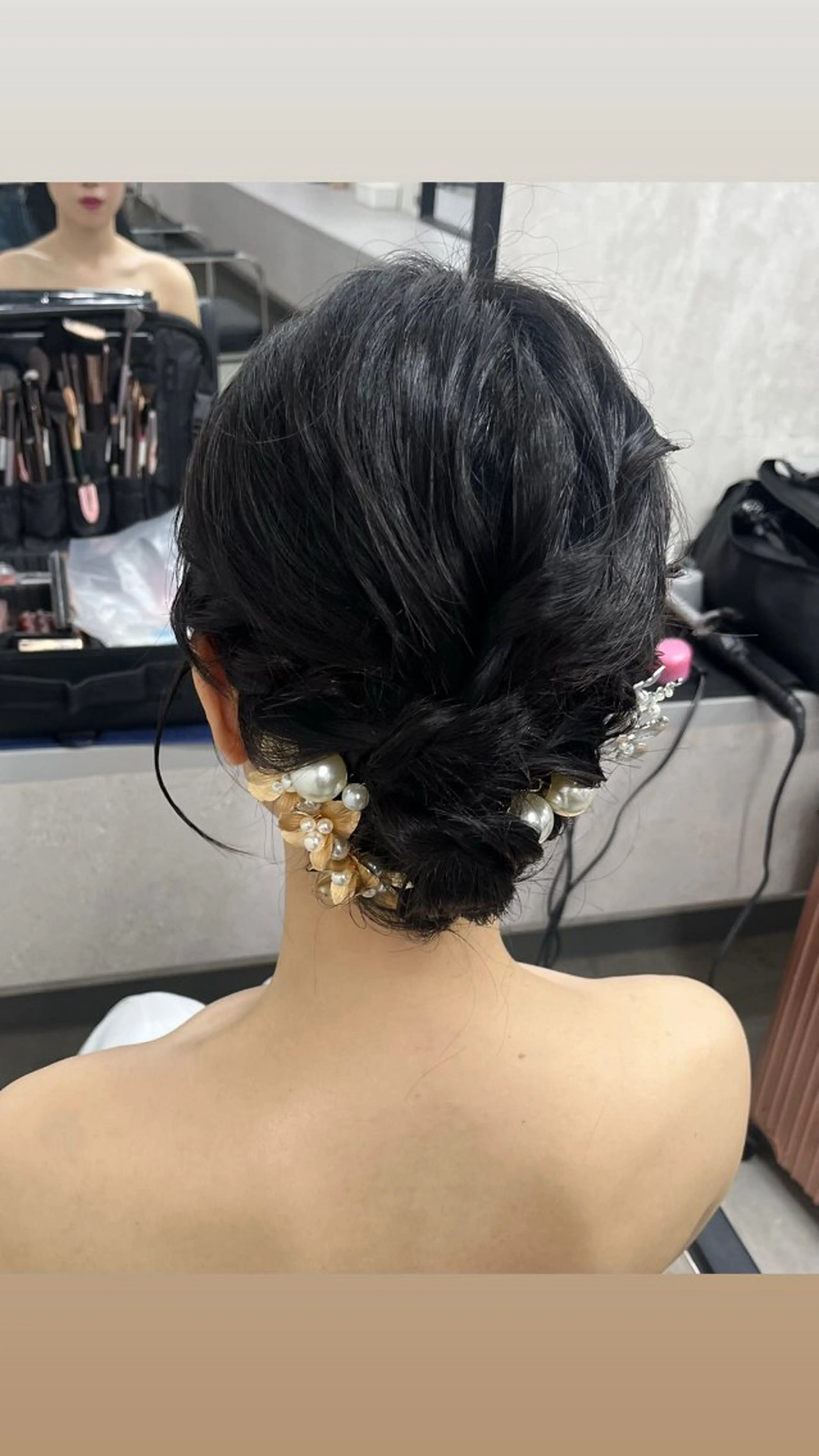 ミディアム ヘアセット 🎀縮毛矯正/カラー モデル募集ハルナ🎀のヘアスタイル