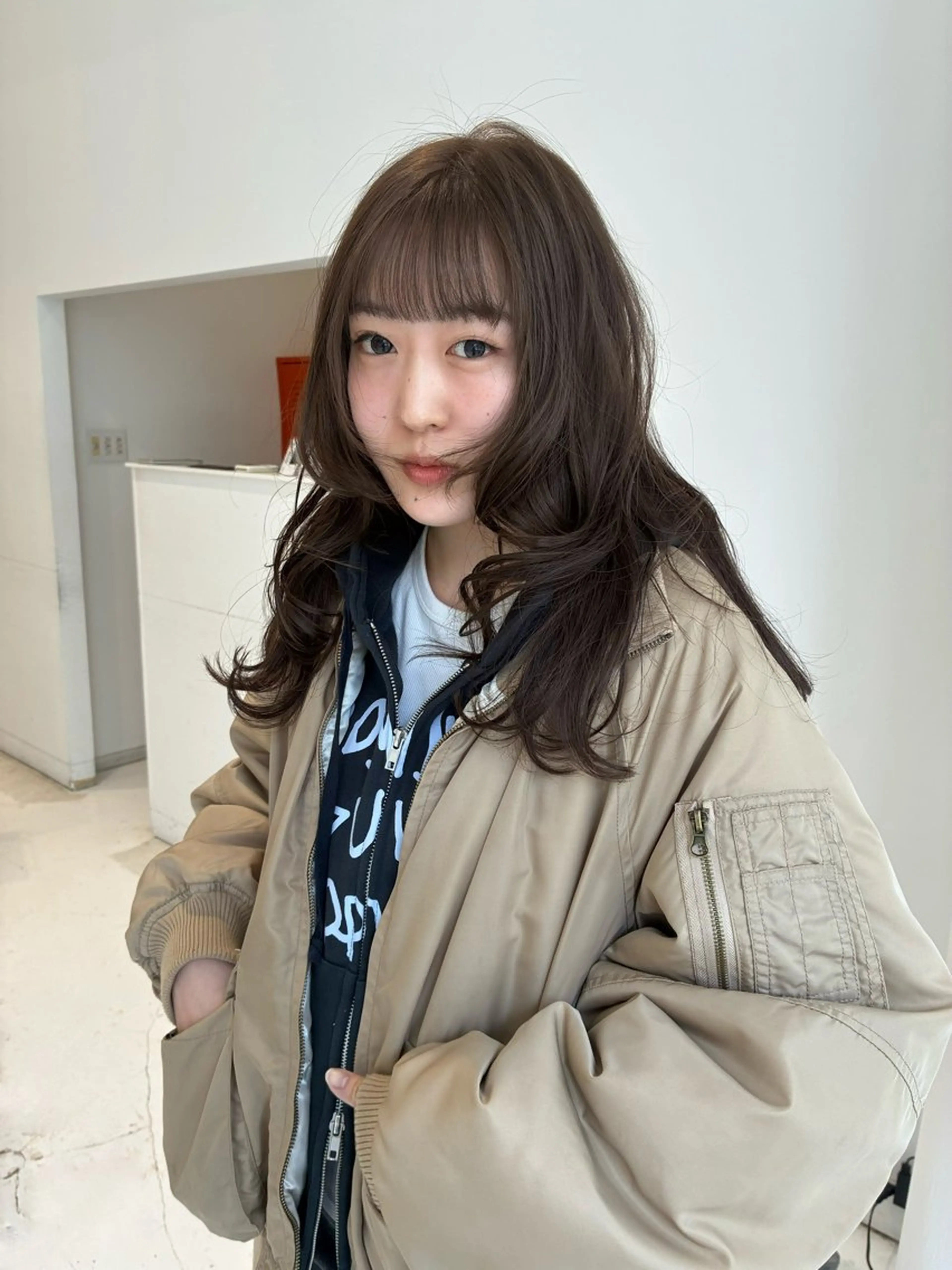 セミロング カット ヘアカラー cono noughtのヘアスタイル