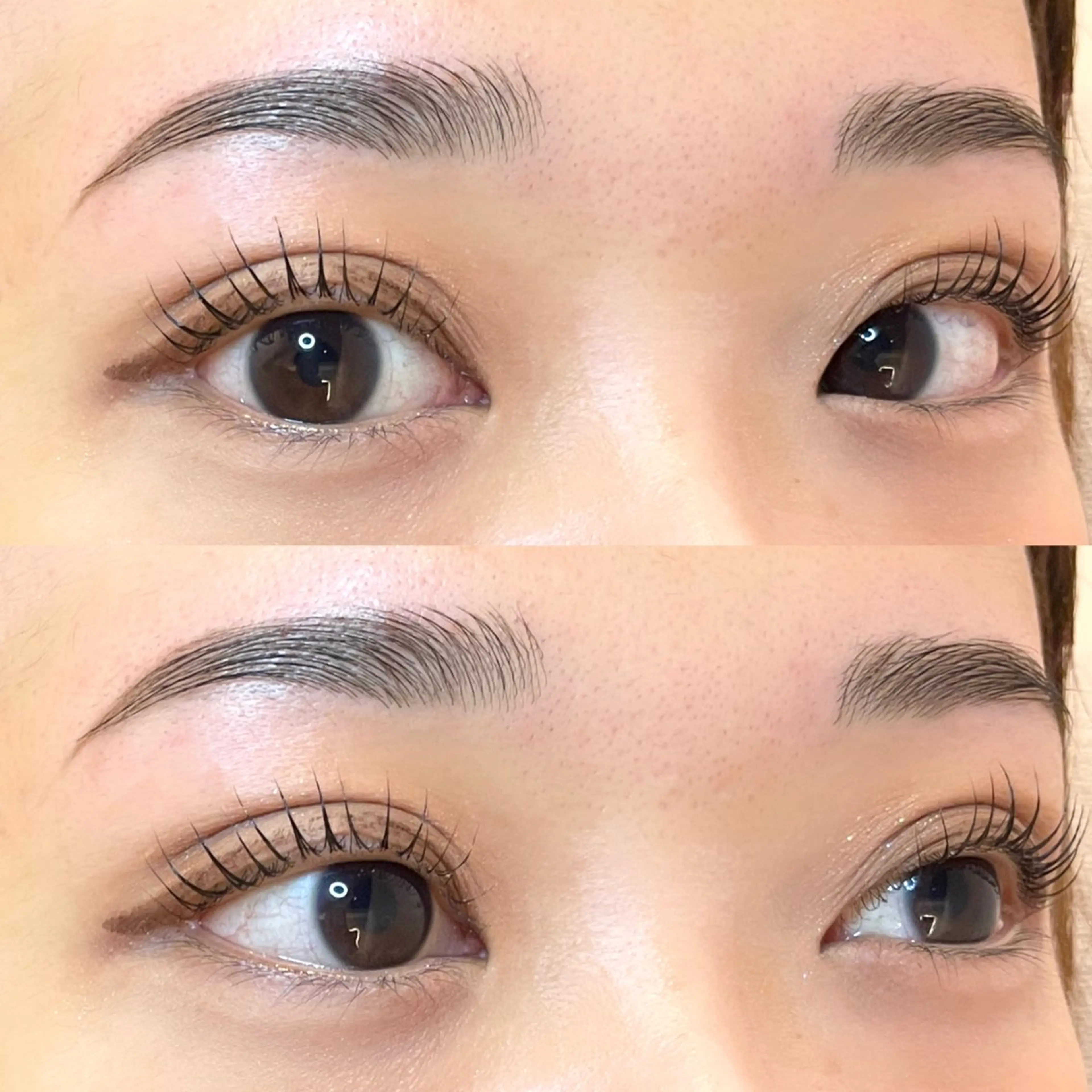 マツエク・マツパ ナチュラル パリジェンヌラッシュリフト まつげパーマ 一重×まつ毛パーマ 表参道eyelist KONOMIのマツエク・マツパデザイン