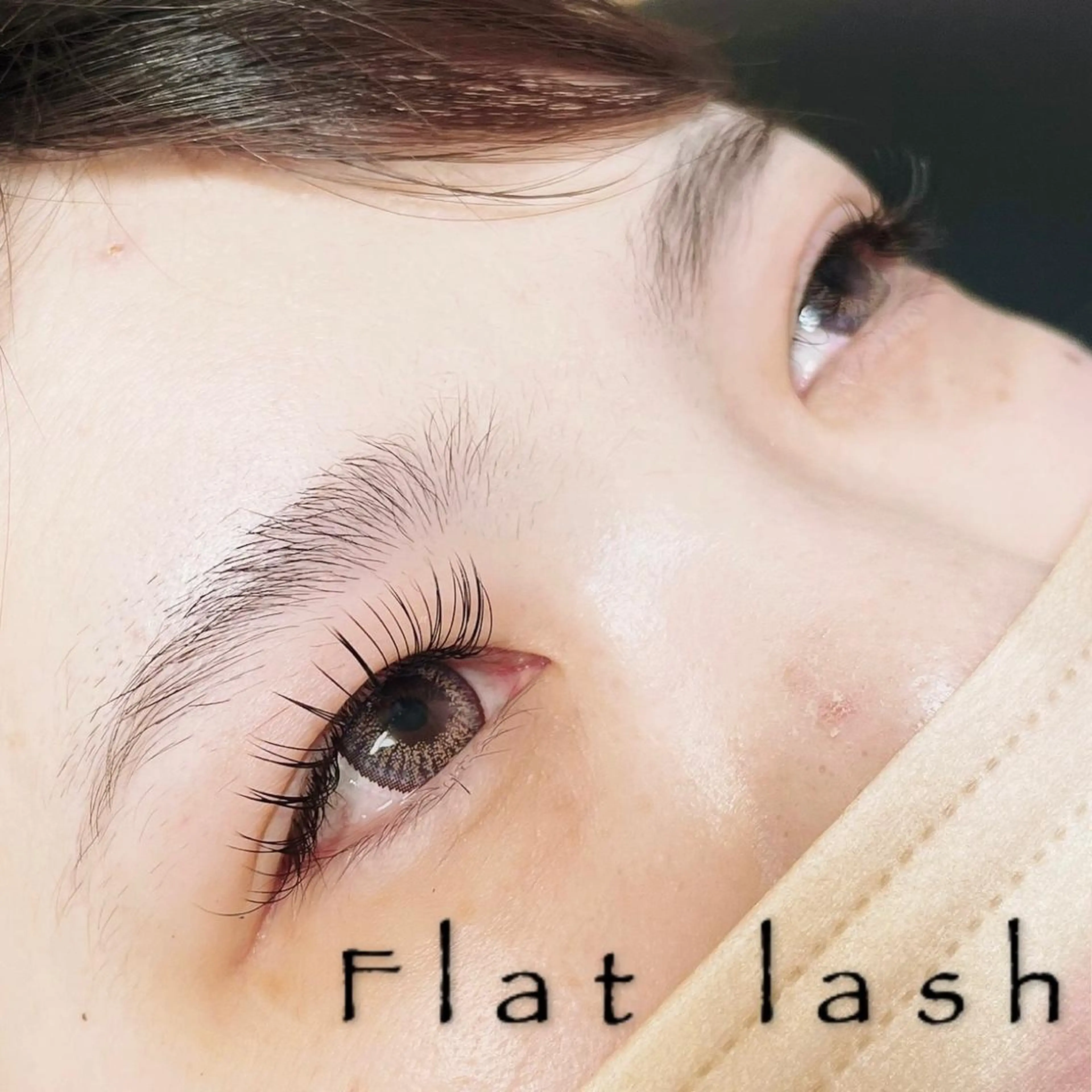 マツエク・マツパ CCカール Cカール キュート フラットラッシュ マツエク eyesalon なないろ🌈のマツエク・マツパデザイン