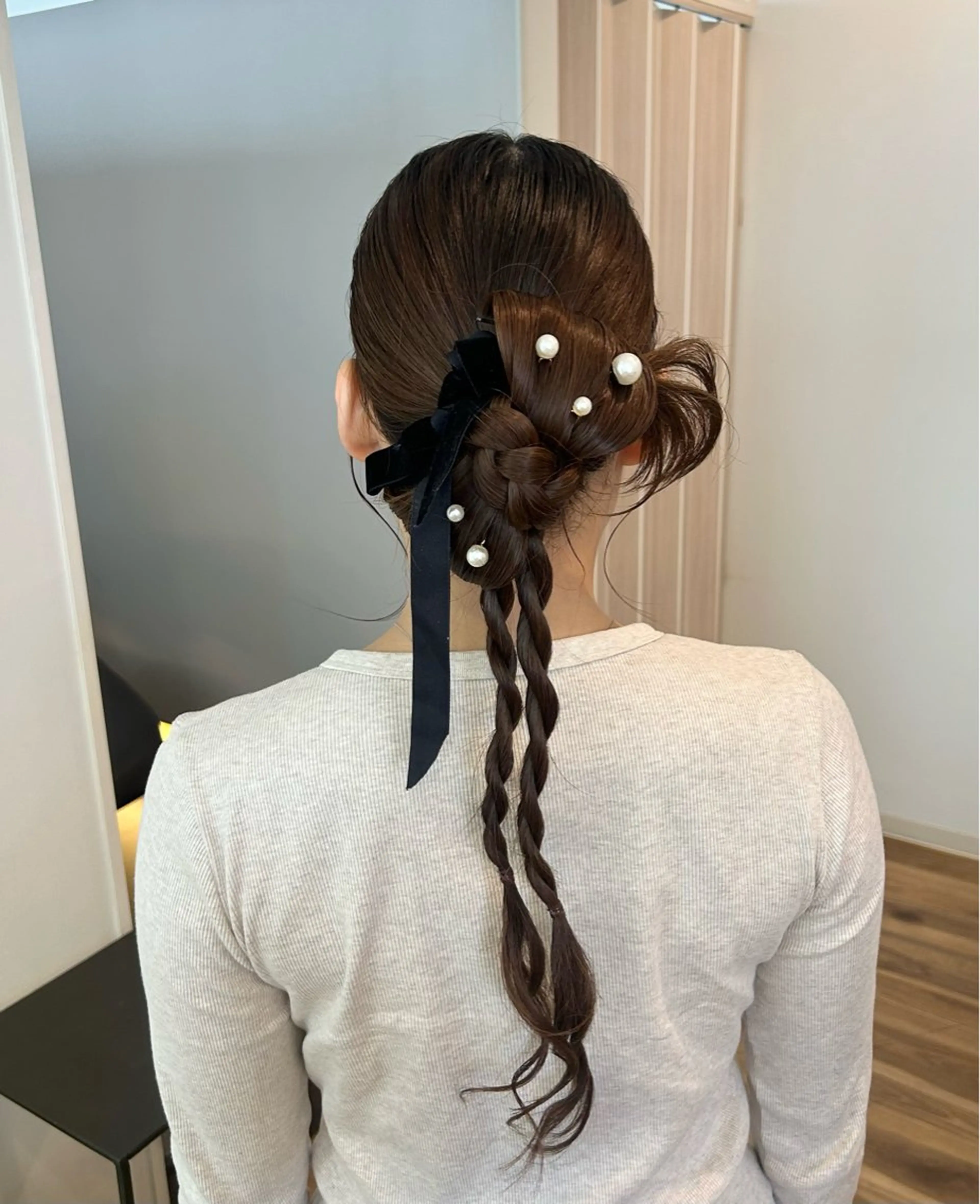 ロング ヘアアレンジ ヘアセット Hanon 美桜のヘアスタイル