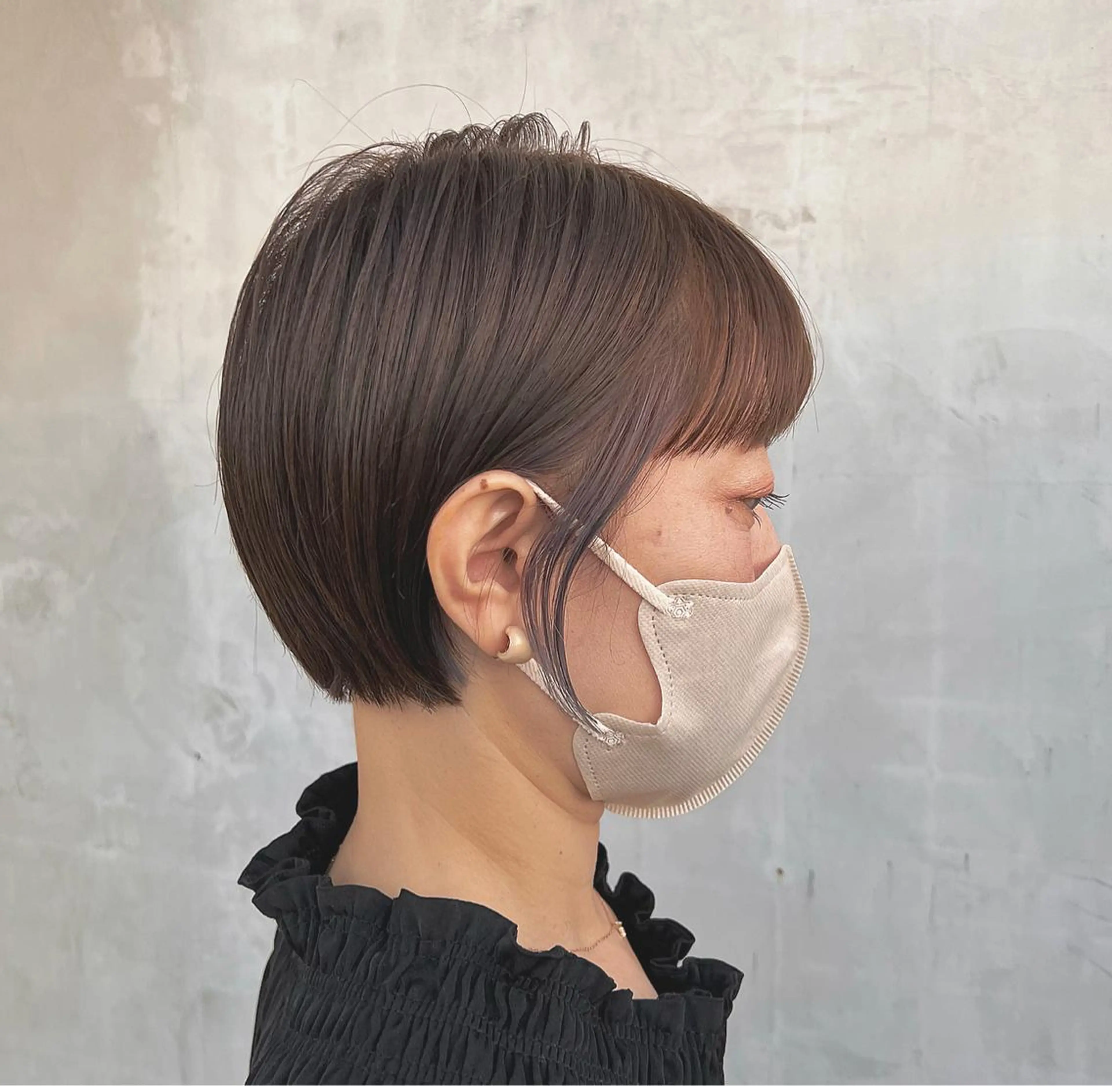 ショート 切りっぱなしボブ 👩🏼ミニボブのヘアスタイル