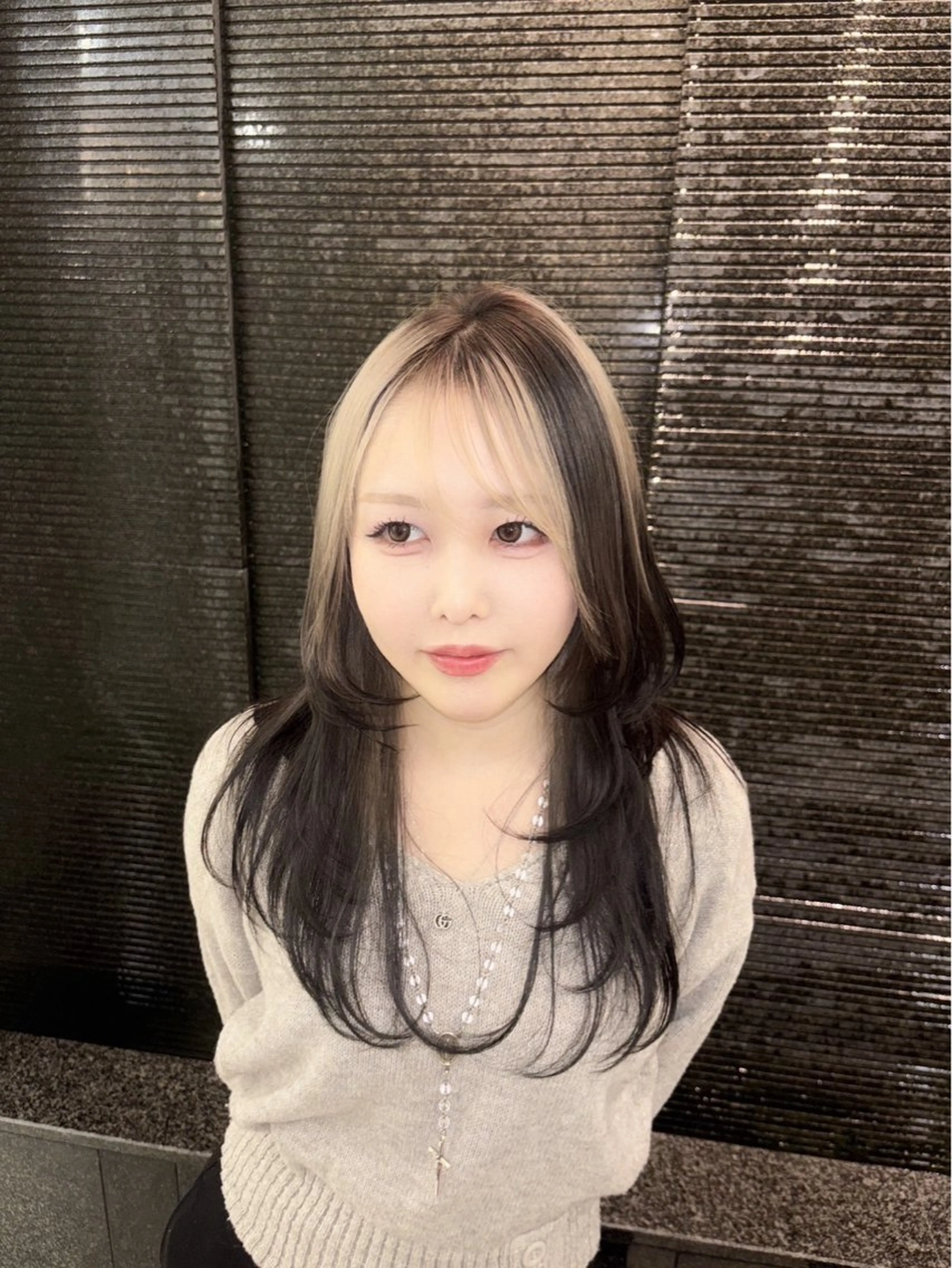 ロング レイヤーカット カット 野田阪神/レイヤー/ ハイライト/yuuのヘアスタイル