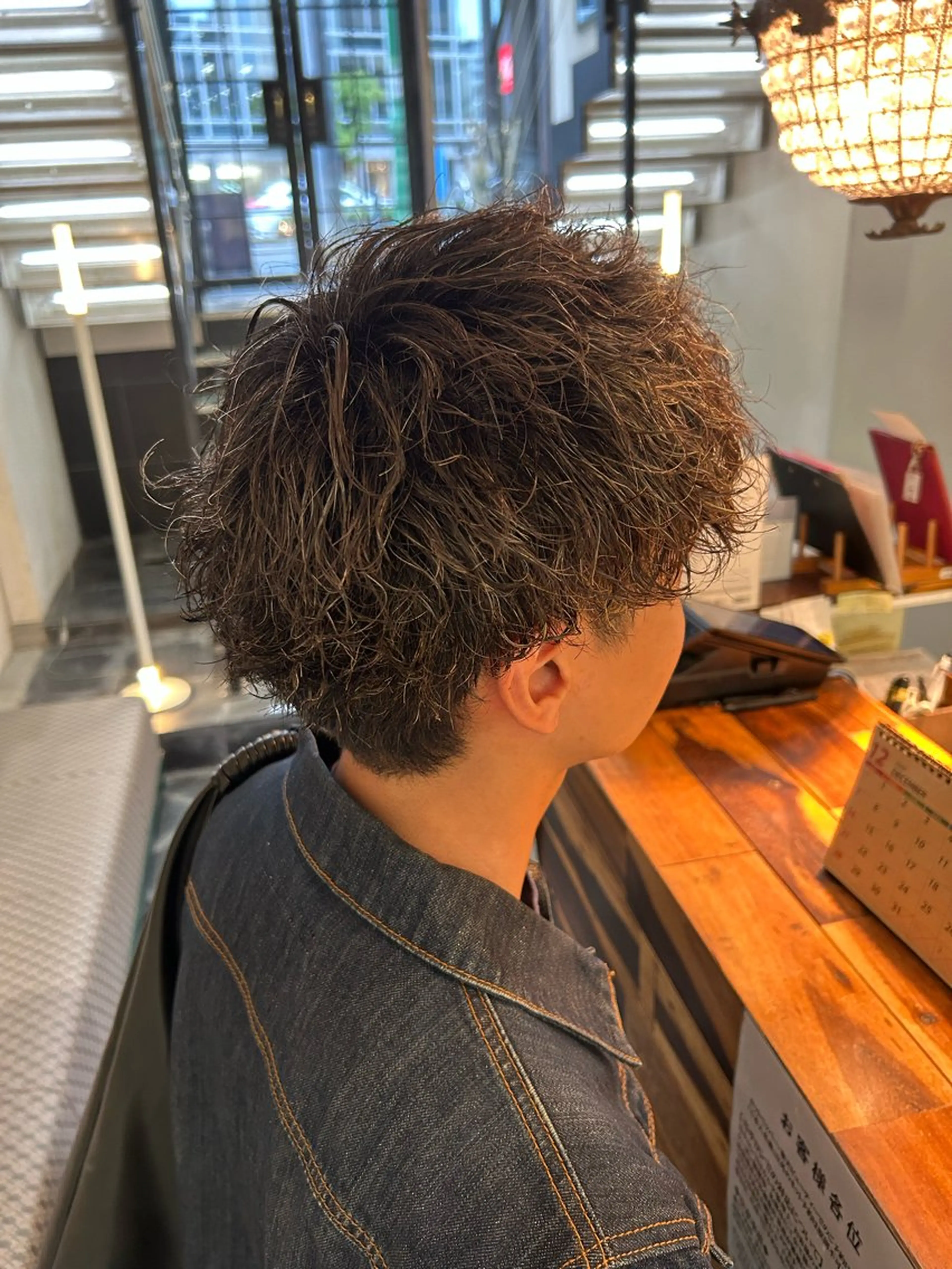 パーマ カット パーマ 岡田 拓真のヘアスタイル