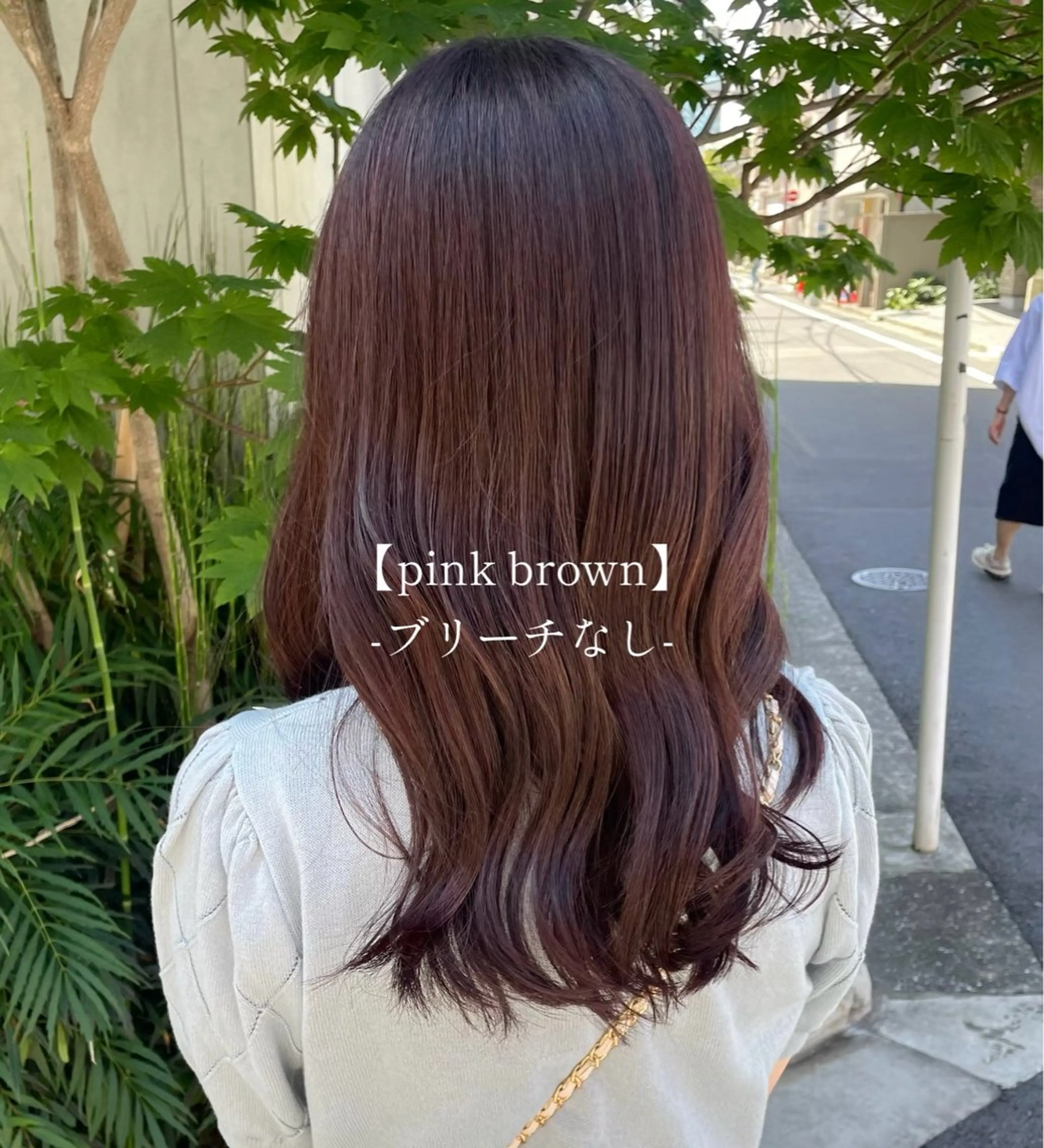 カラー ブラウンカラー ピンクカラー ハッシュカット 暖色カラー/伊藤菜月のヘアスタイル