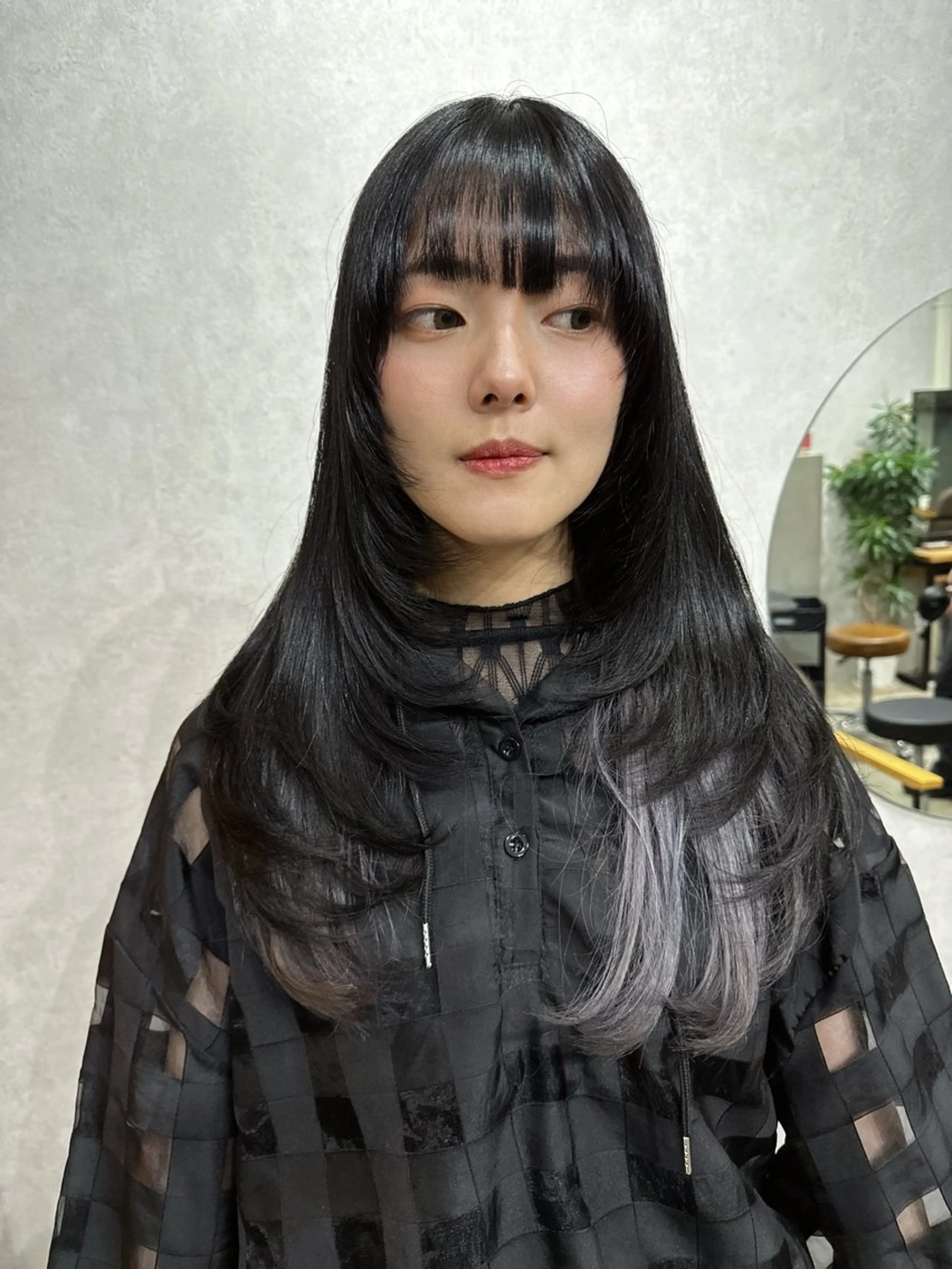 ロング カラー デザインカラー レイヤーカット AIRI layer cut hairのヘアスタイル