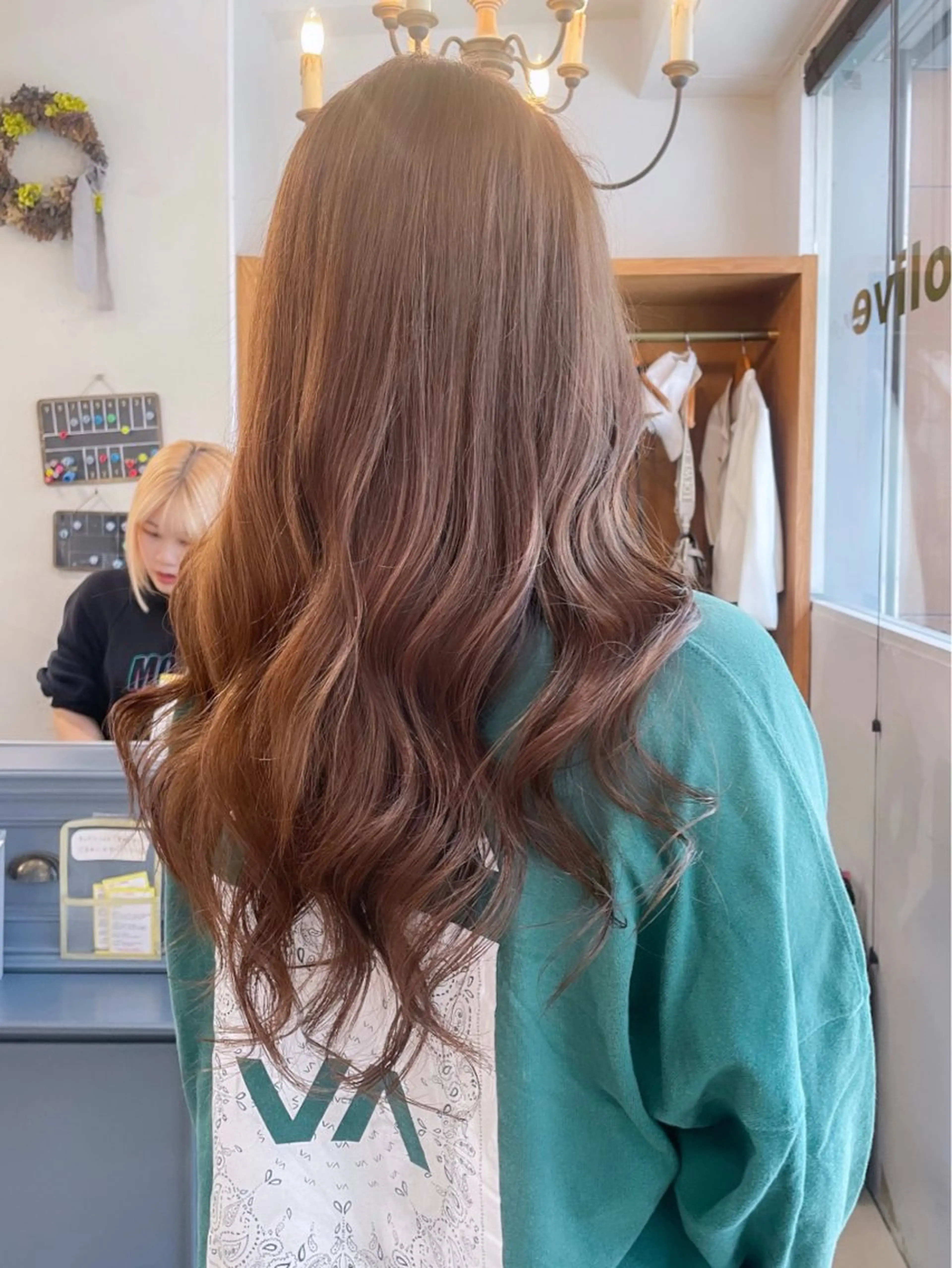 ロング パーマ カット パーマ トリートメント ボブ ブリーチ/miinaのヘアスタイル