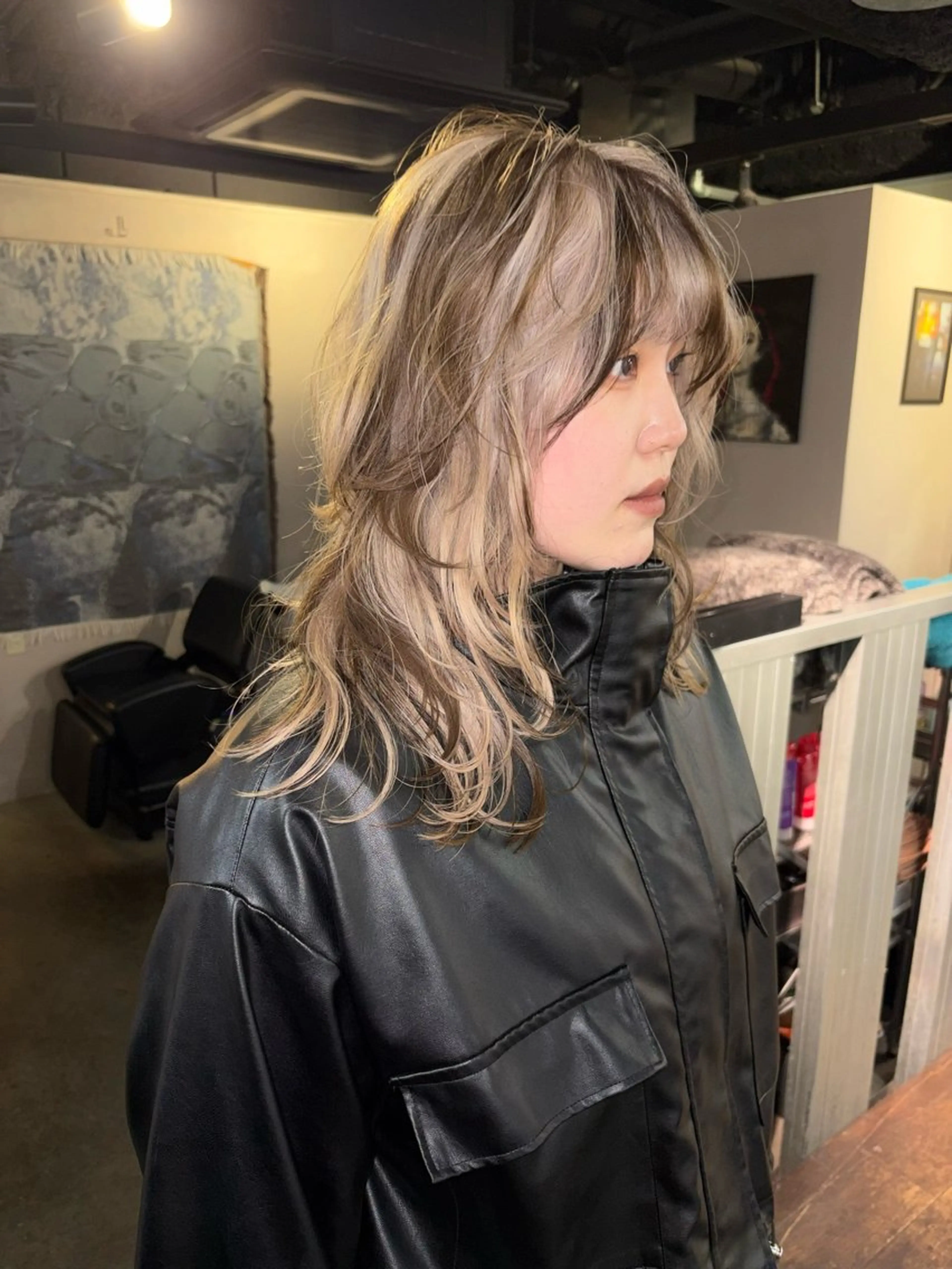 〈ミニモ学割〉cut + w color + design🧸🤍🤎の写真