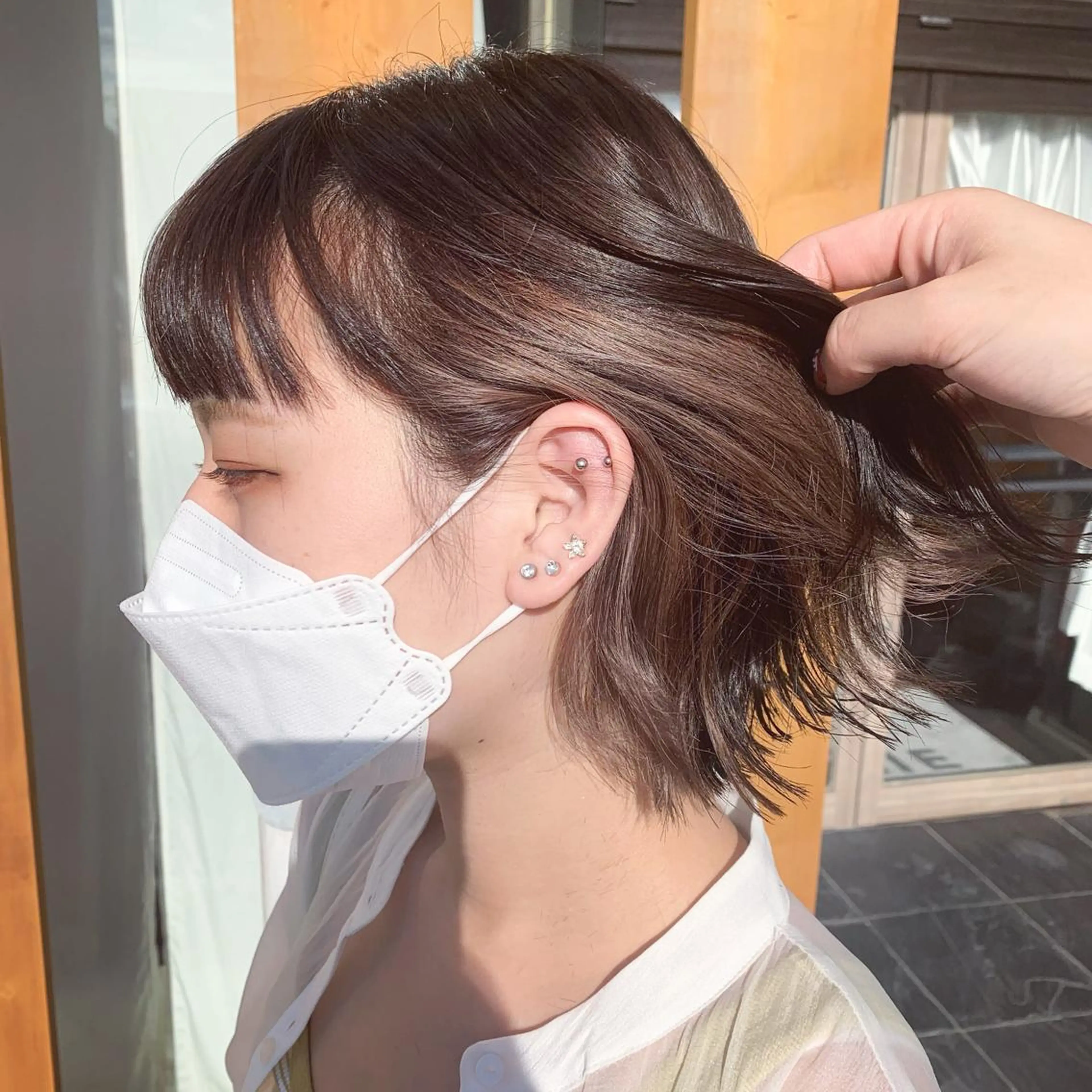 カラー インナーカラー 都築 優菜のヘアスタイル