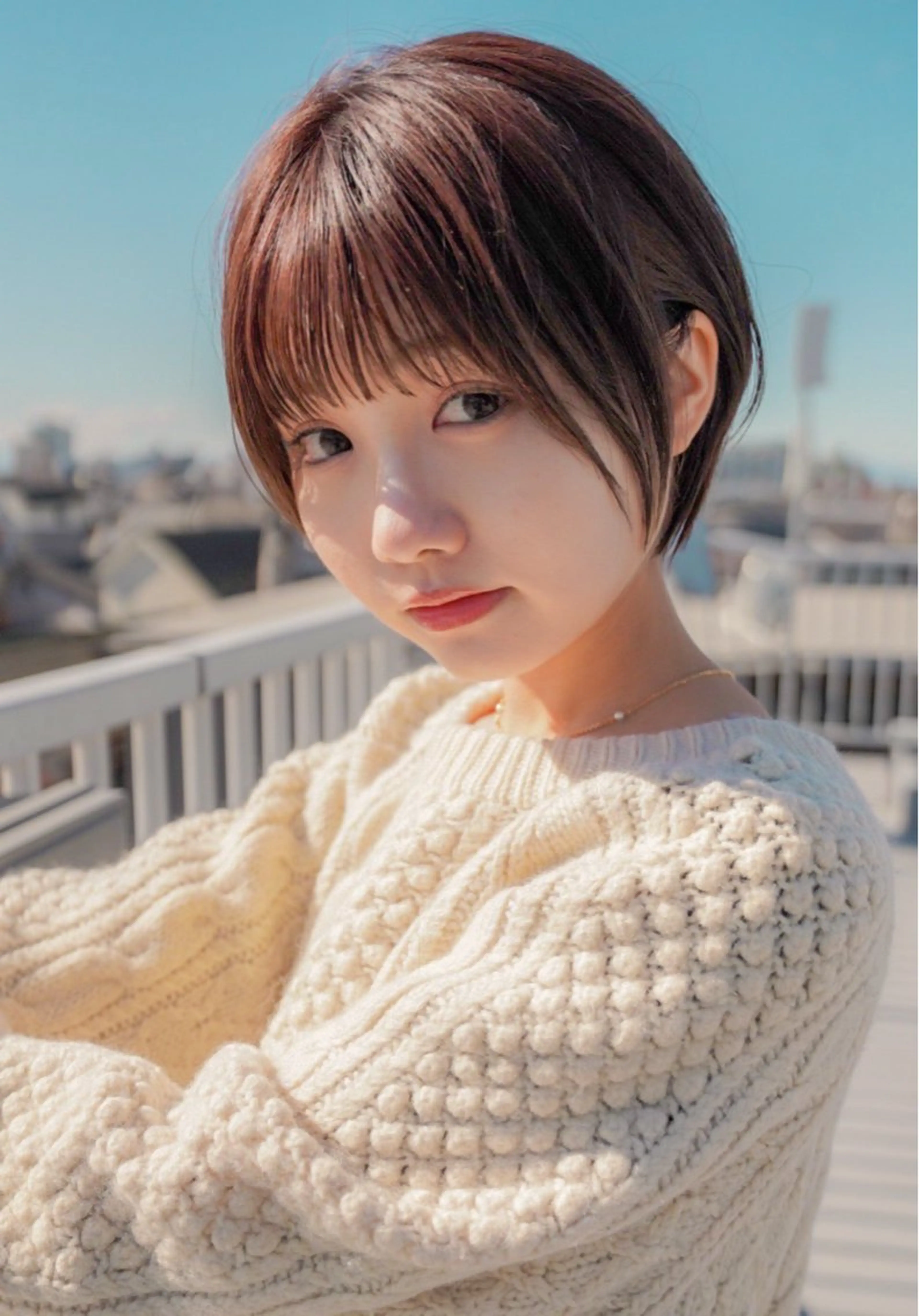 ショート カラー 丸みショート ショートヘア トリートメント 岡安優太 似合せが得意🤩のヘアスタイル