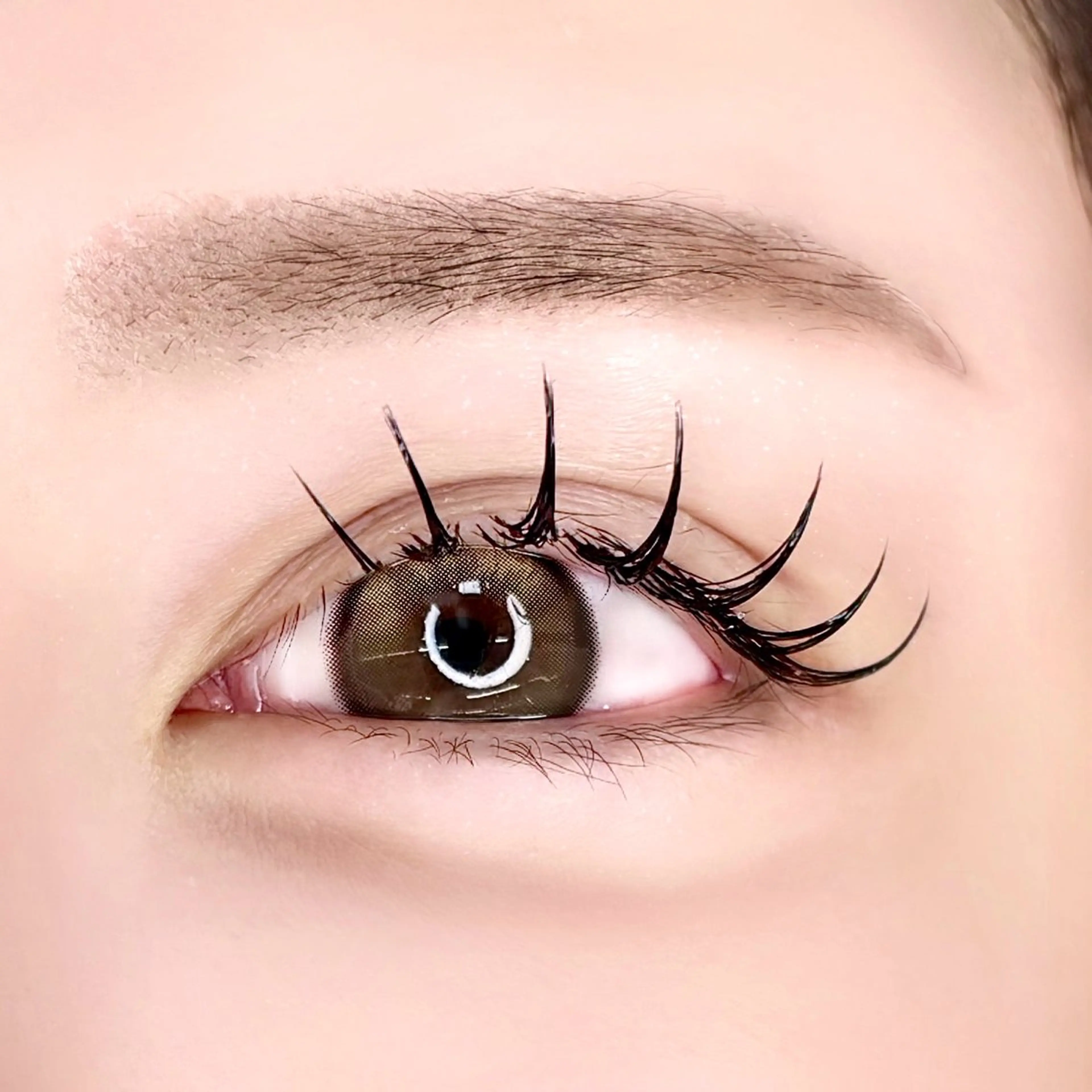 爆盛れ🩶ボリュームラッシュ🩶80束-片目40束⚠️練習モデル⚠️必ず注意事項をご確認ください🙇‍♀️の写真