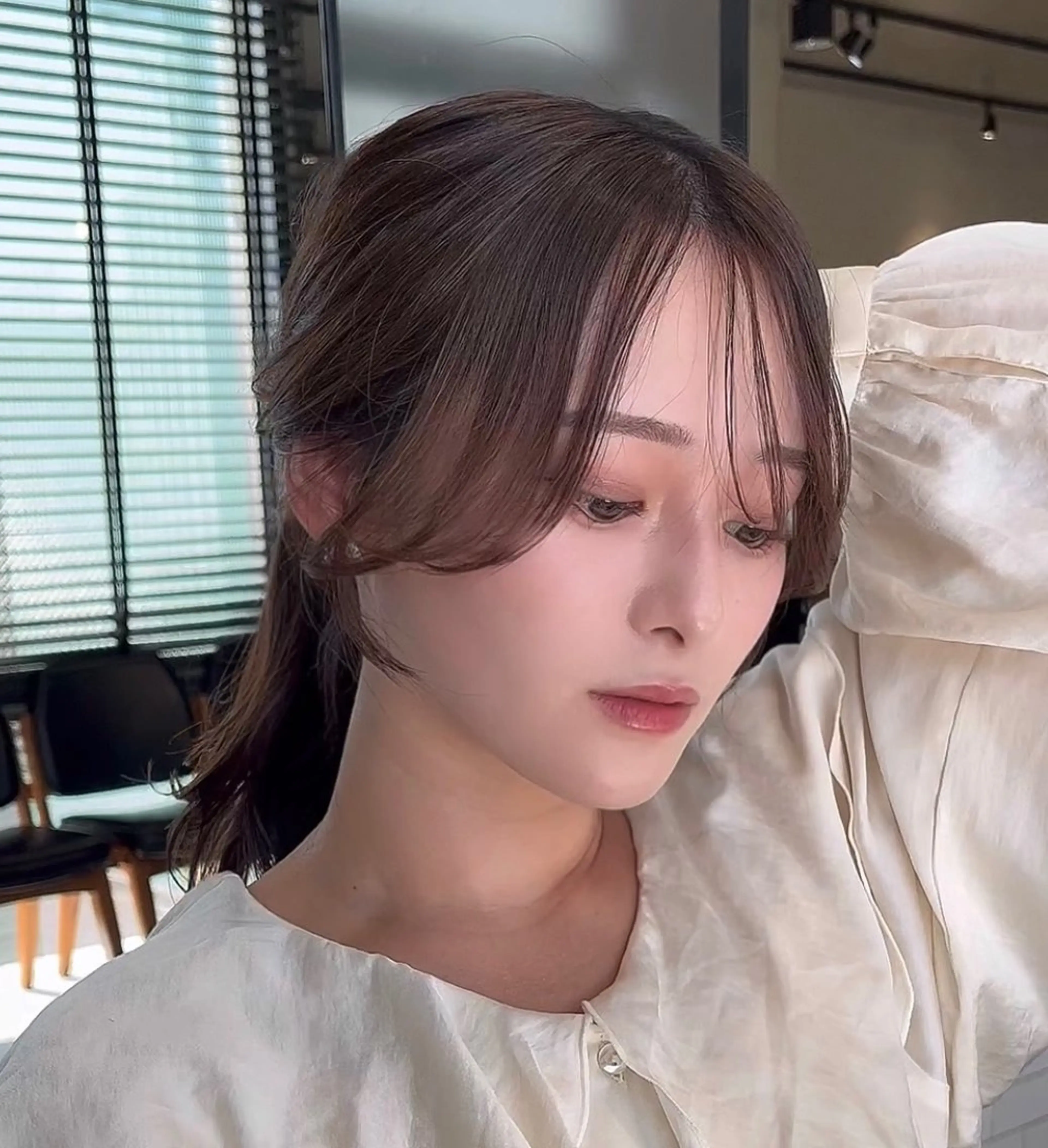 ミディアム カラー カット ヘアカラー トリートメント 🌫️大人韓国ヘア 🌫️naoyaのヘアスタイル