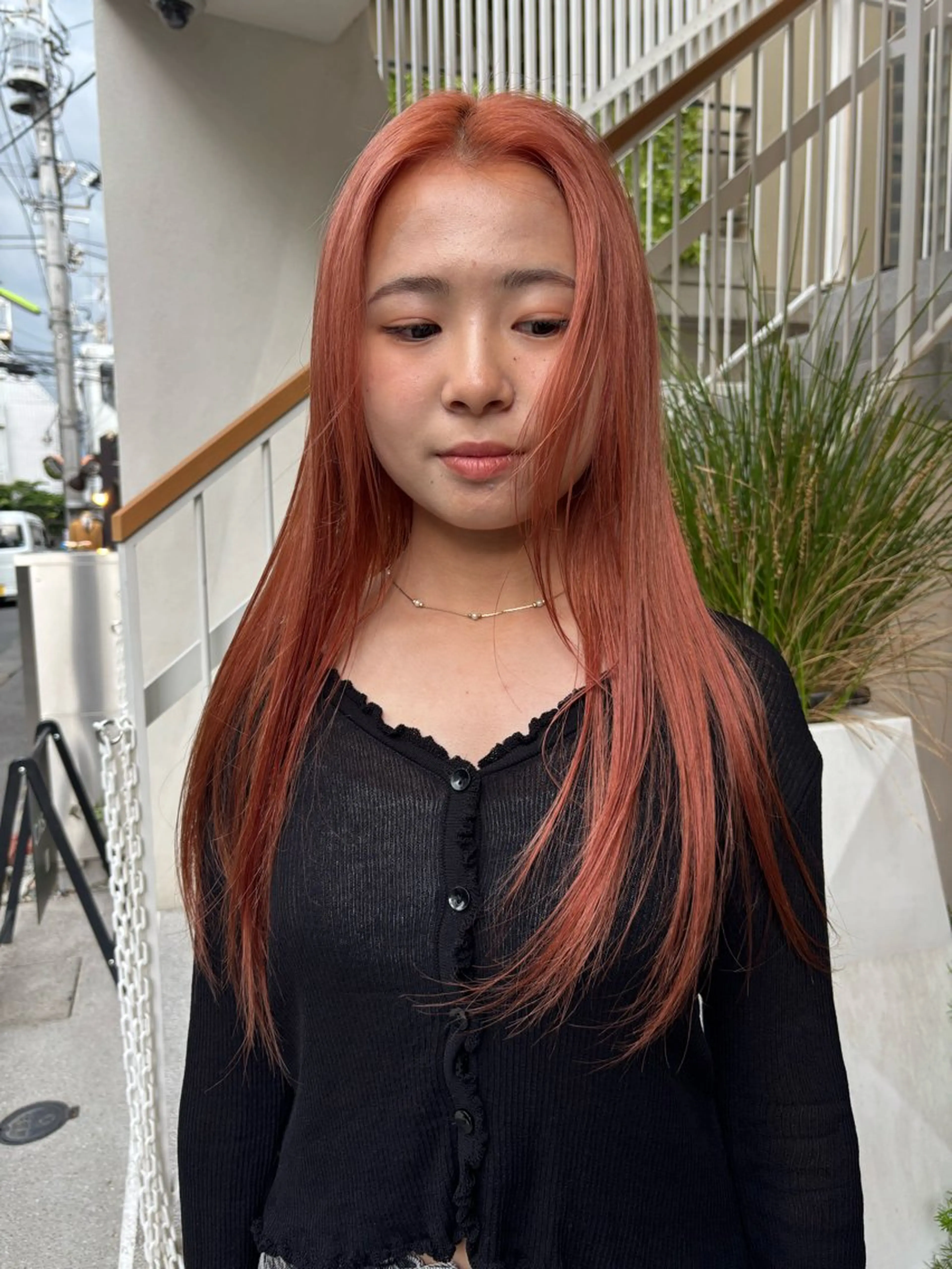 ロング カラー レイヤーボブ🎵 ブリーチ/りりのヘアスタイル