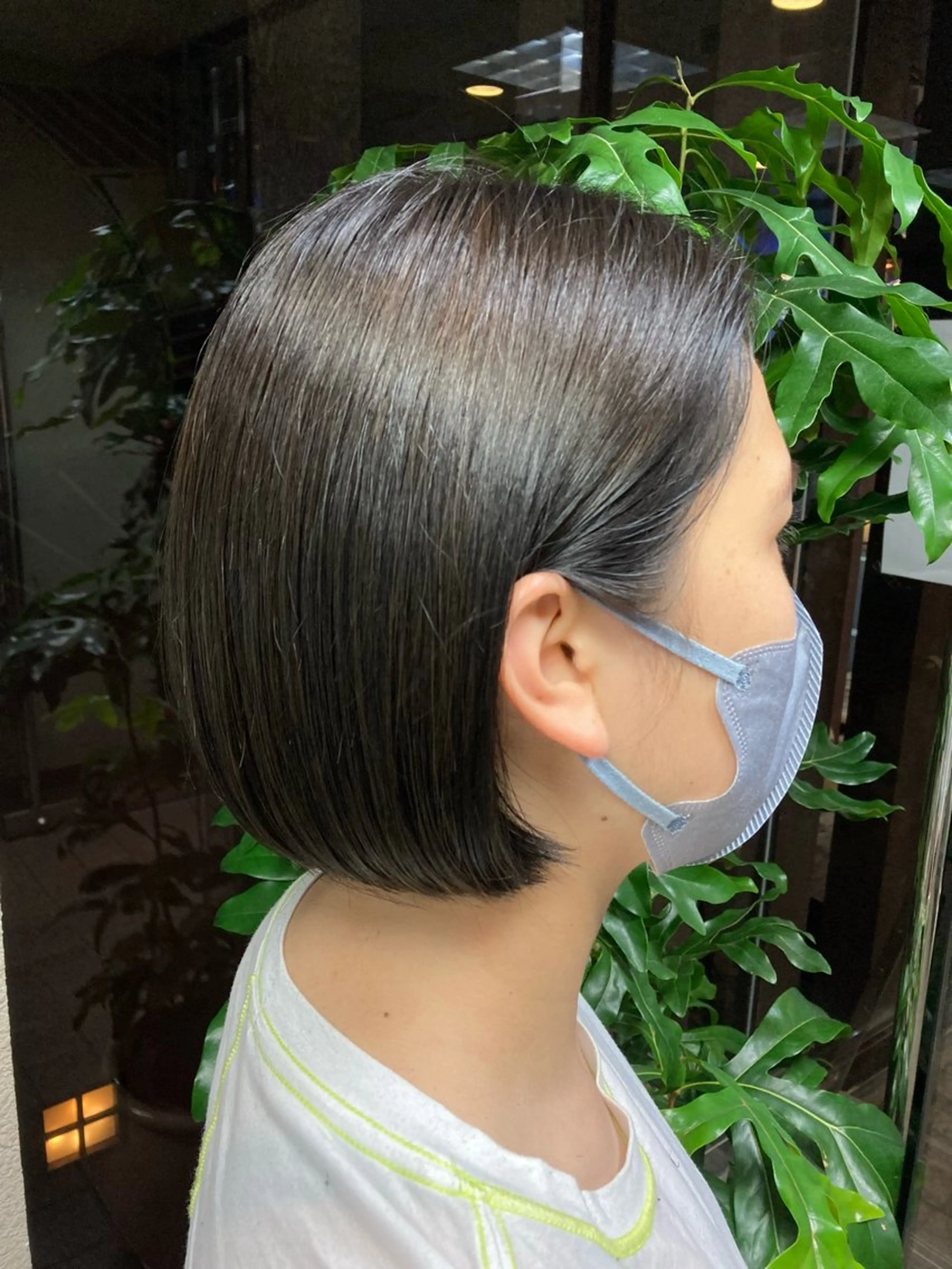 ショート カラー 黒髪 ブルーカラー ブルーブラック 透明感カラー ボブ カット ヘアカラー トリートメント Yuto /レイヤー、ウルフのヘアスタイル