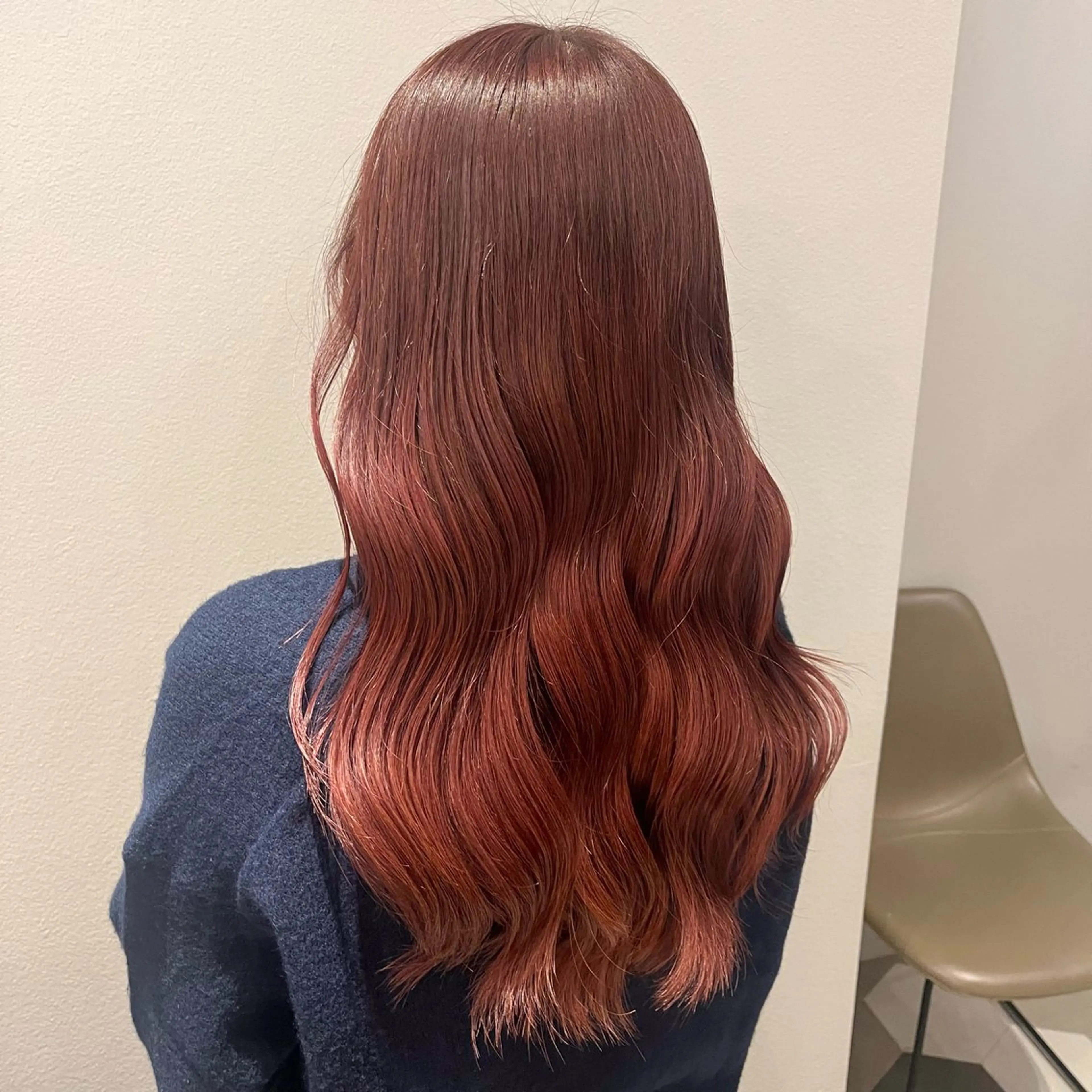 ロング カラー カット ヘアカラー 顔周り/ガーリー /ヘアメ/あつはのヘアスタイル