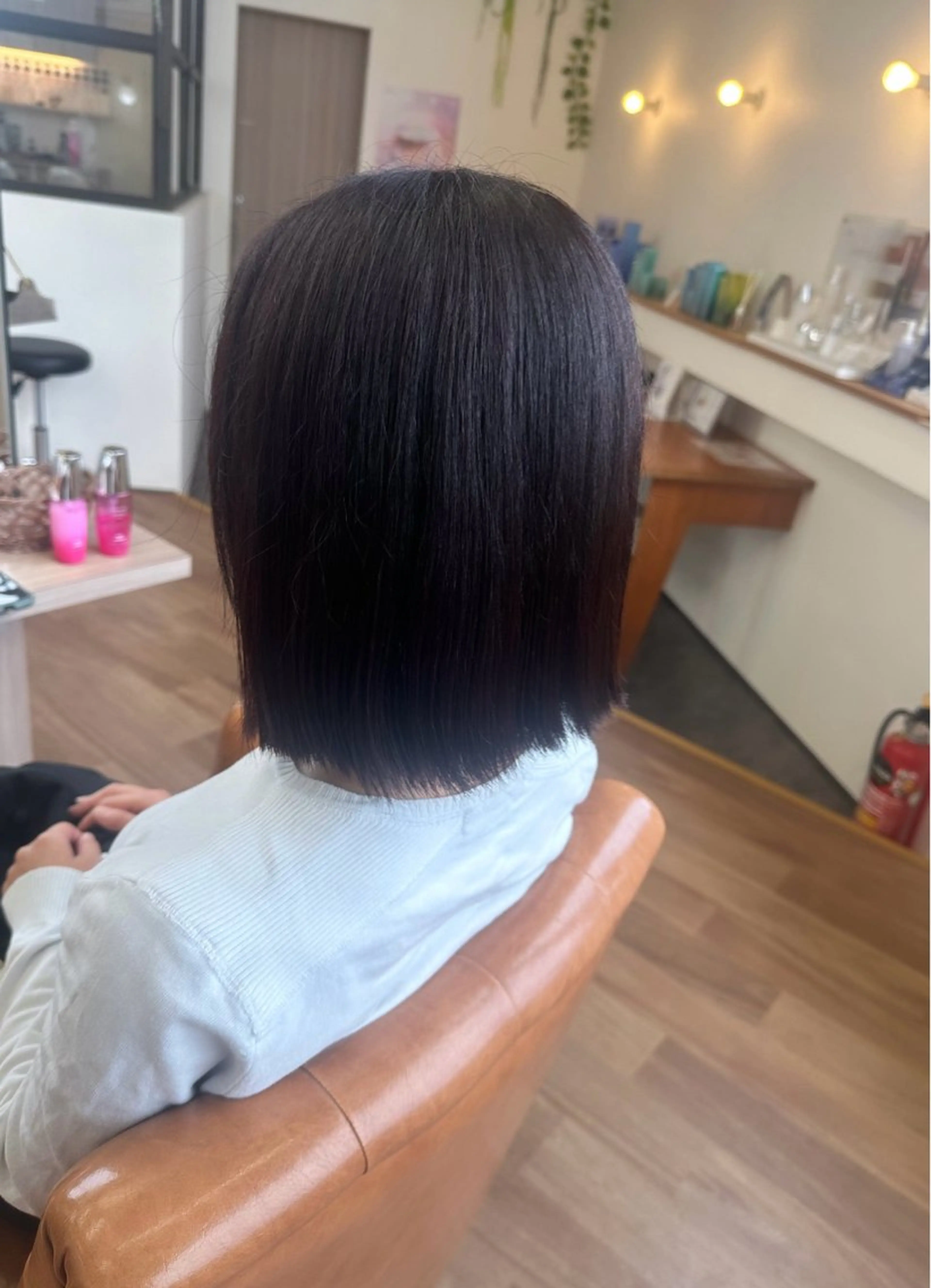 ミディアム カラー ボルドーカラー 𝑴𝒐𝒓𝒊‎‪ /髪質改善/艶髪🖤のヘアスタイル