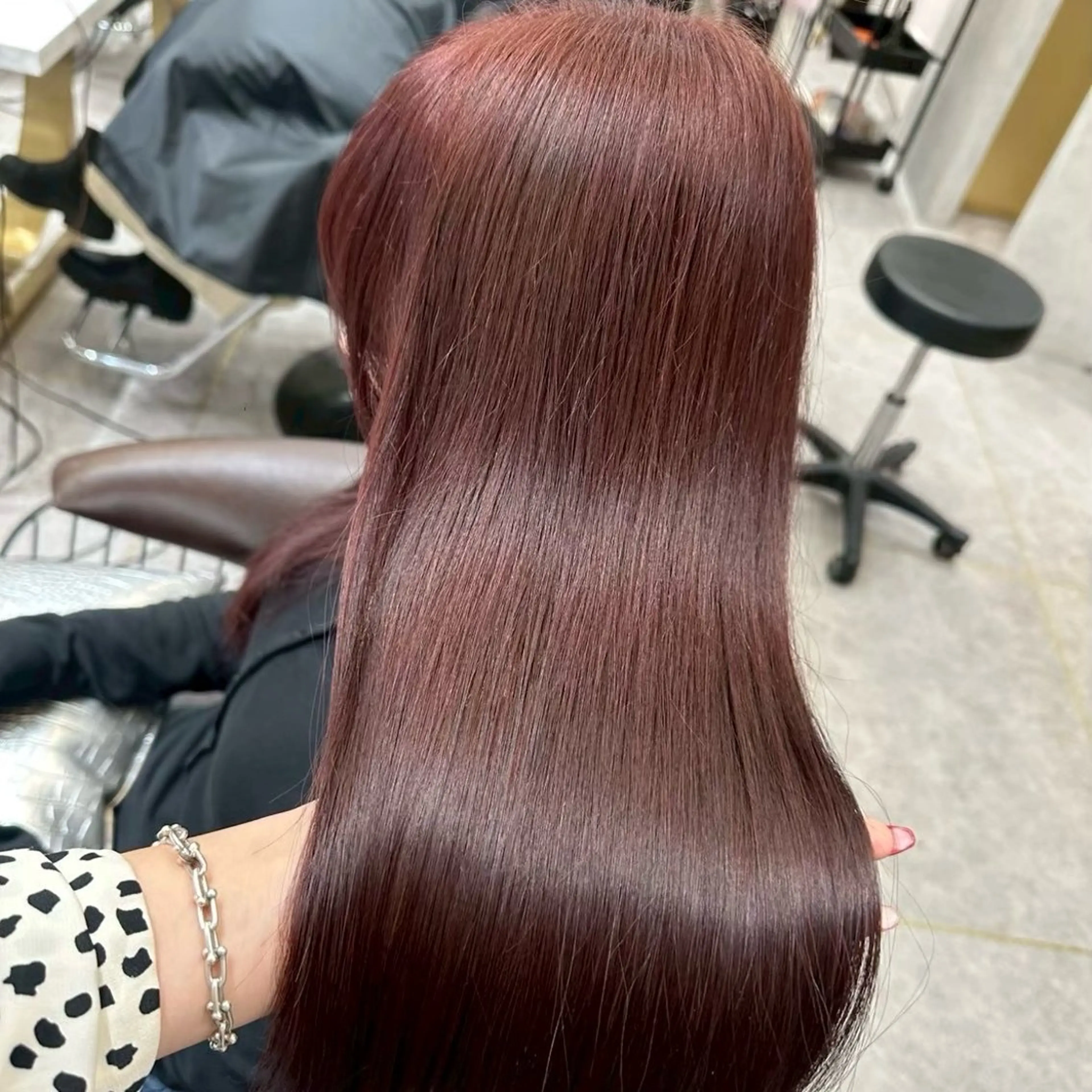 セミロング ヘアカラー 透明感カラー/ りおのヘアスタイル