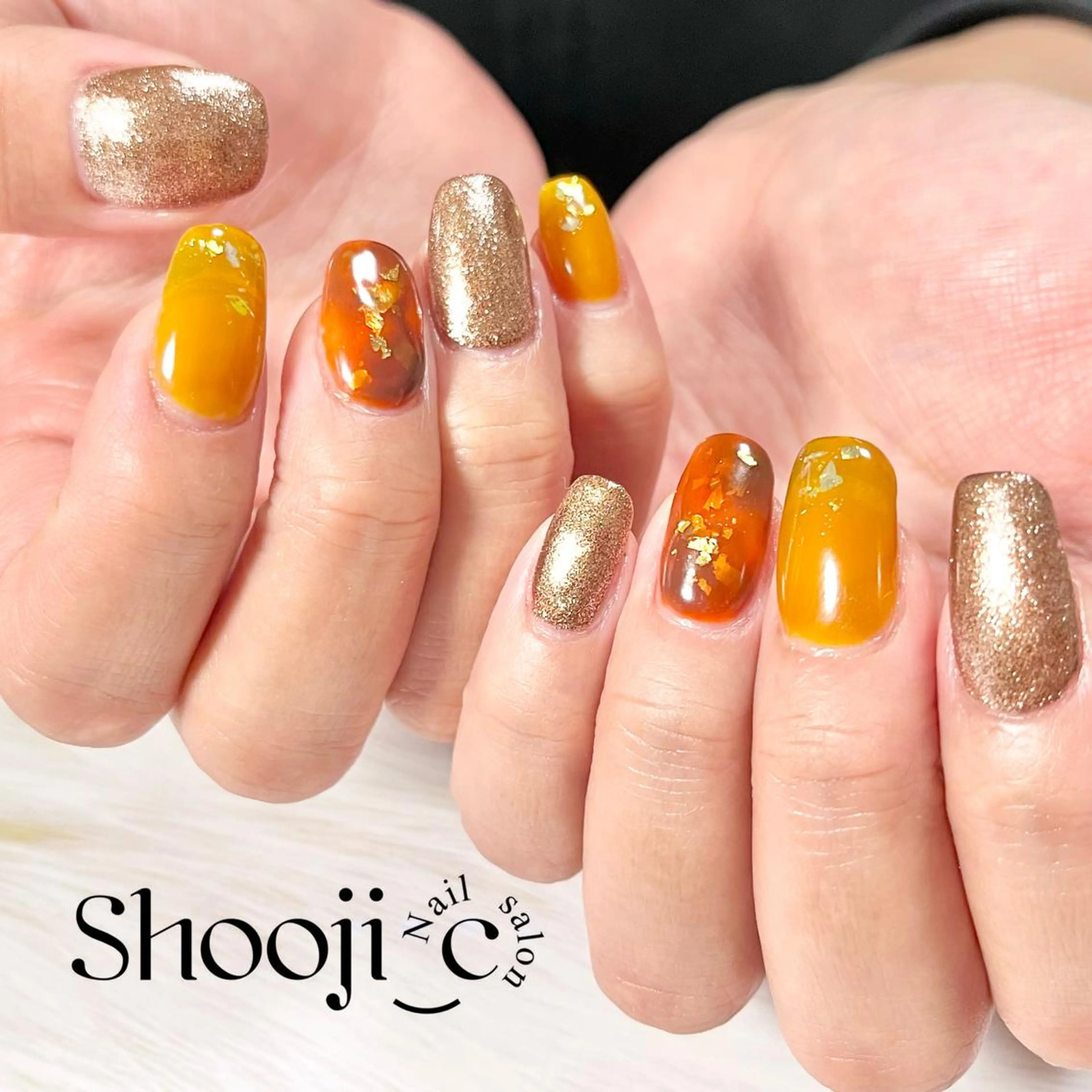 ネイル べっ甲ネイル キラキラネイル Shooji_c Nail salon所属・Shooji_c Nail salonのネイルデザイン