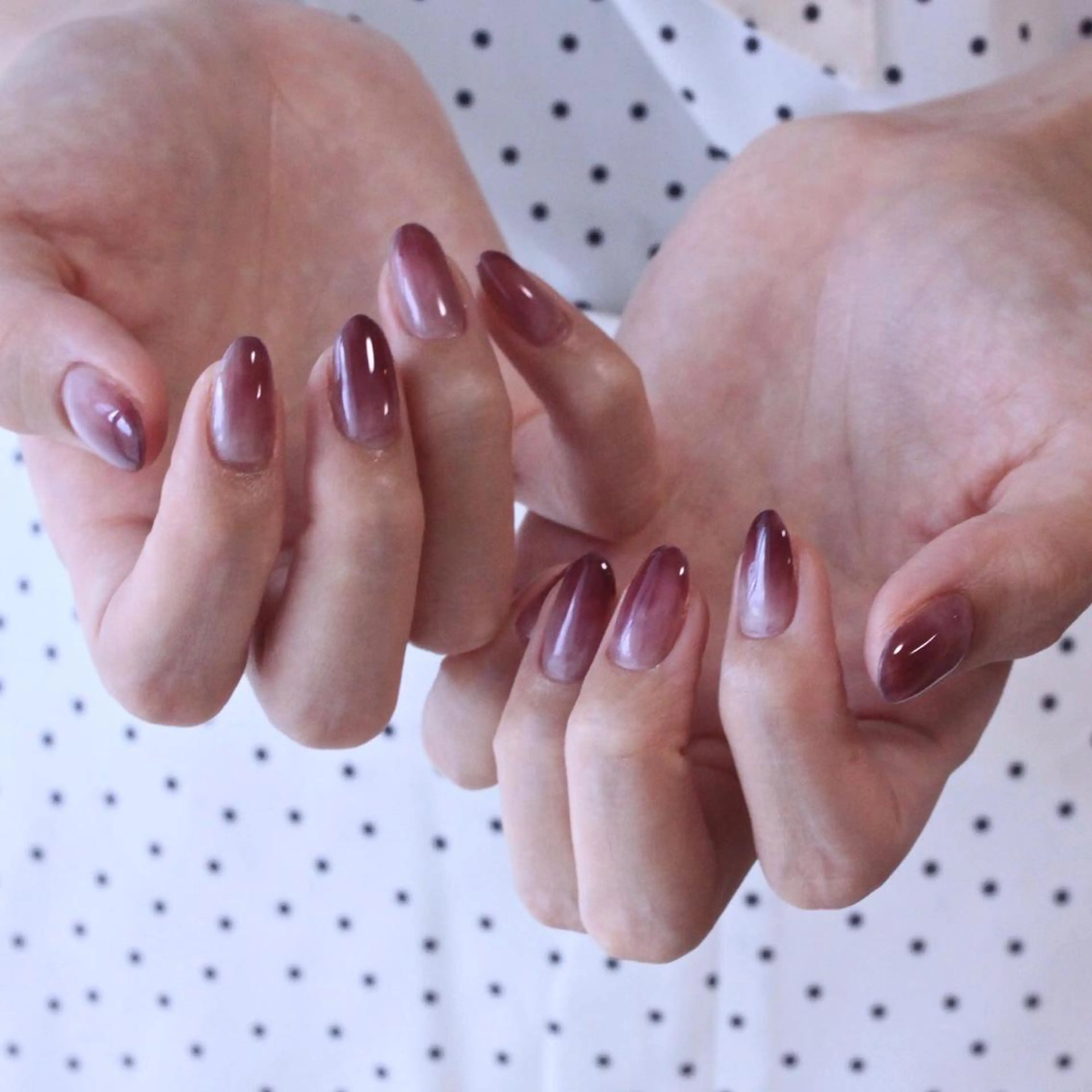 ネイル ブラウン ハンドネイル Elio 国泰寺のネイルデザイン