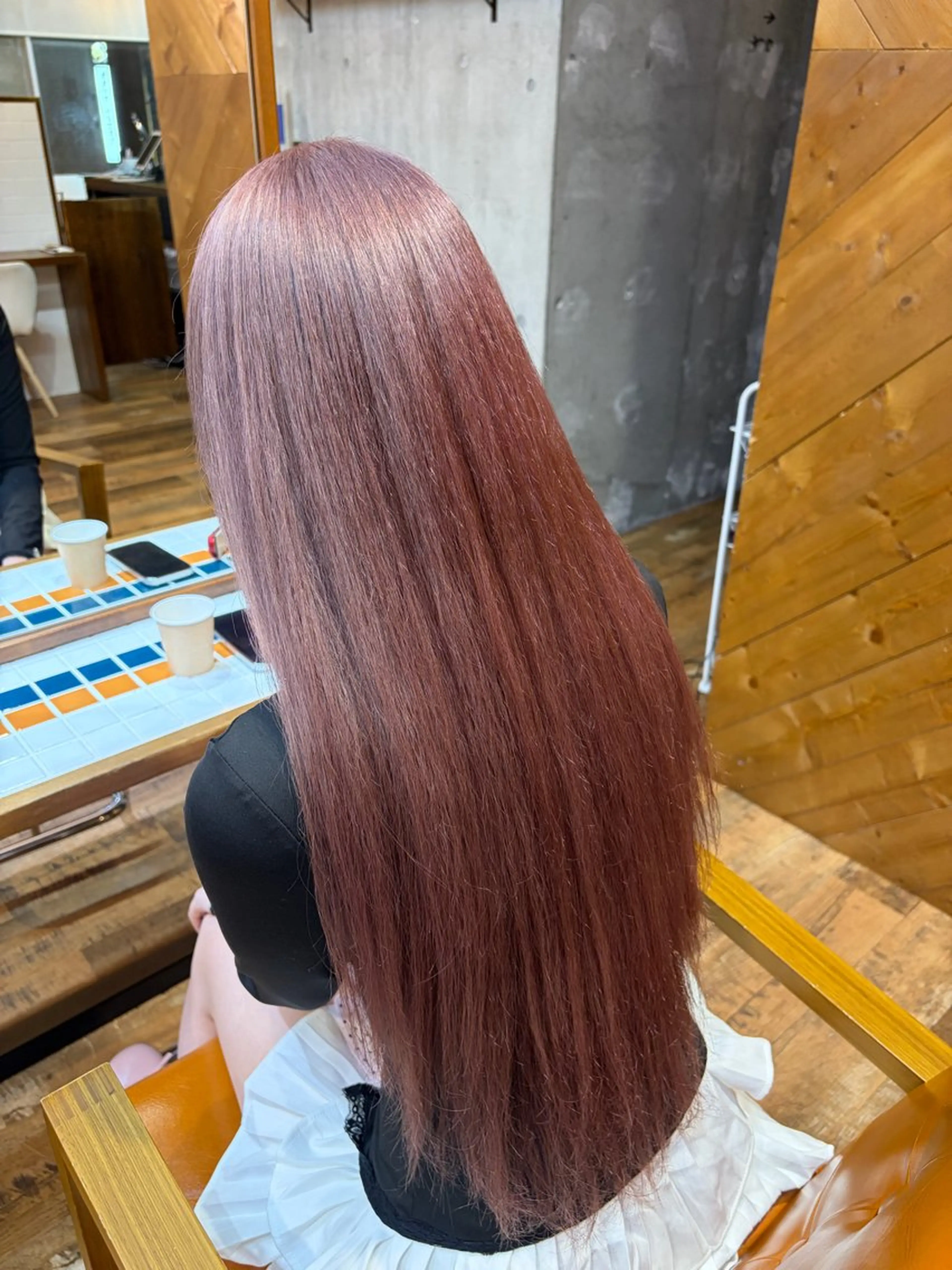 ロング カラー ヘアカラー トリートメント ヘアセット 透明感/ブリーチ/ 髪質改善💛miuのヘアスタイル