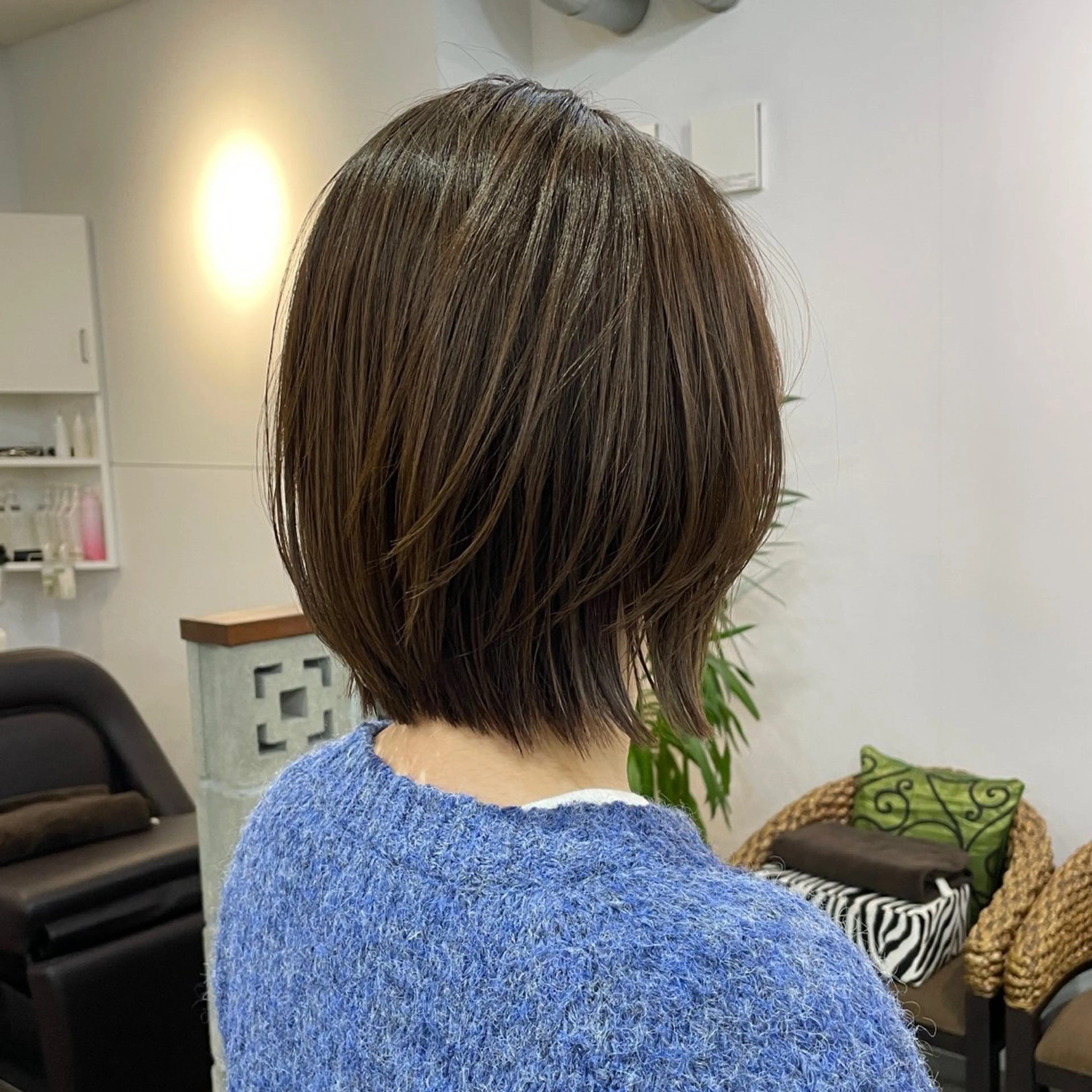 ミディアム ボブ レイヤーカット カット ヘアカラー 北山／ボブ／レイヤー /maru☺︎のヘアスタイル