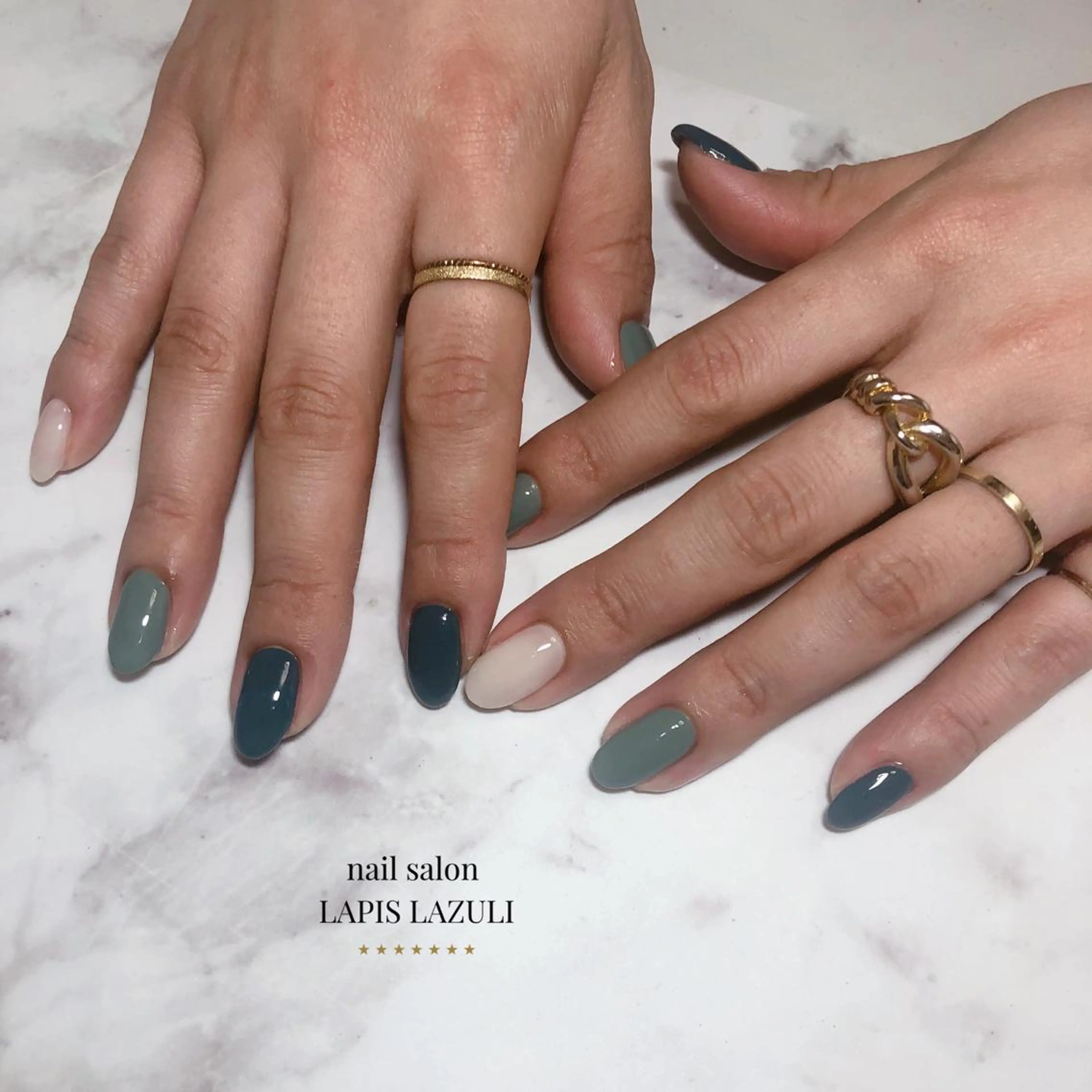 ネイル ジェルネイル マットネイル ミラーネイル ニュアンスネイル オフィスネイル ハンドネイル nail salon ラピスラズリのネイルデザイン