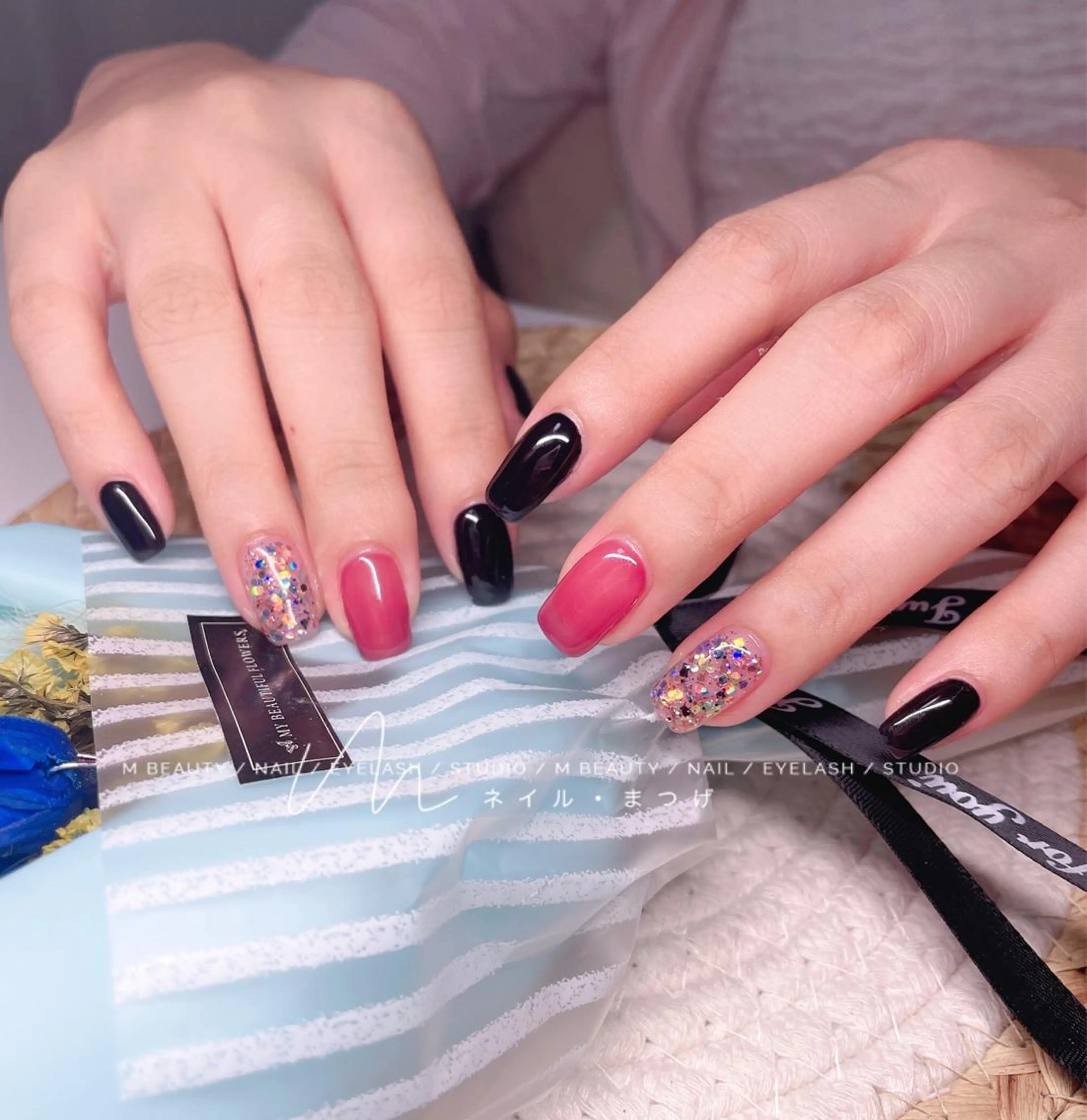 ネイル ハンドネイル M🌷nail 長さだし専門店のネイルデザイン