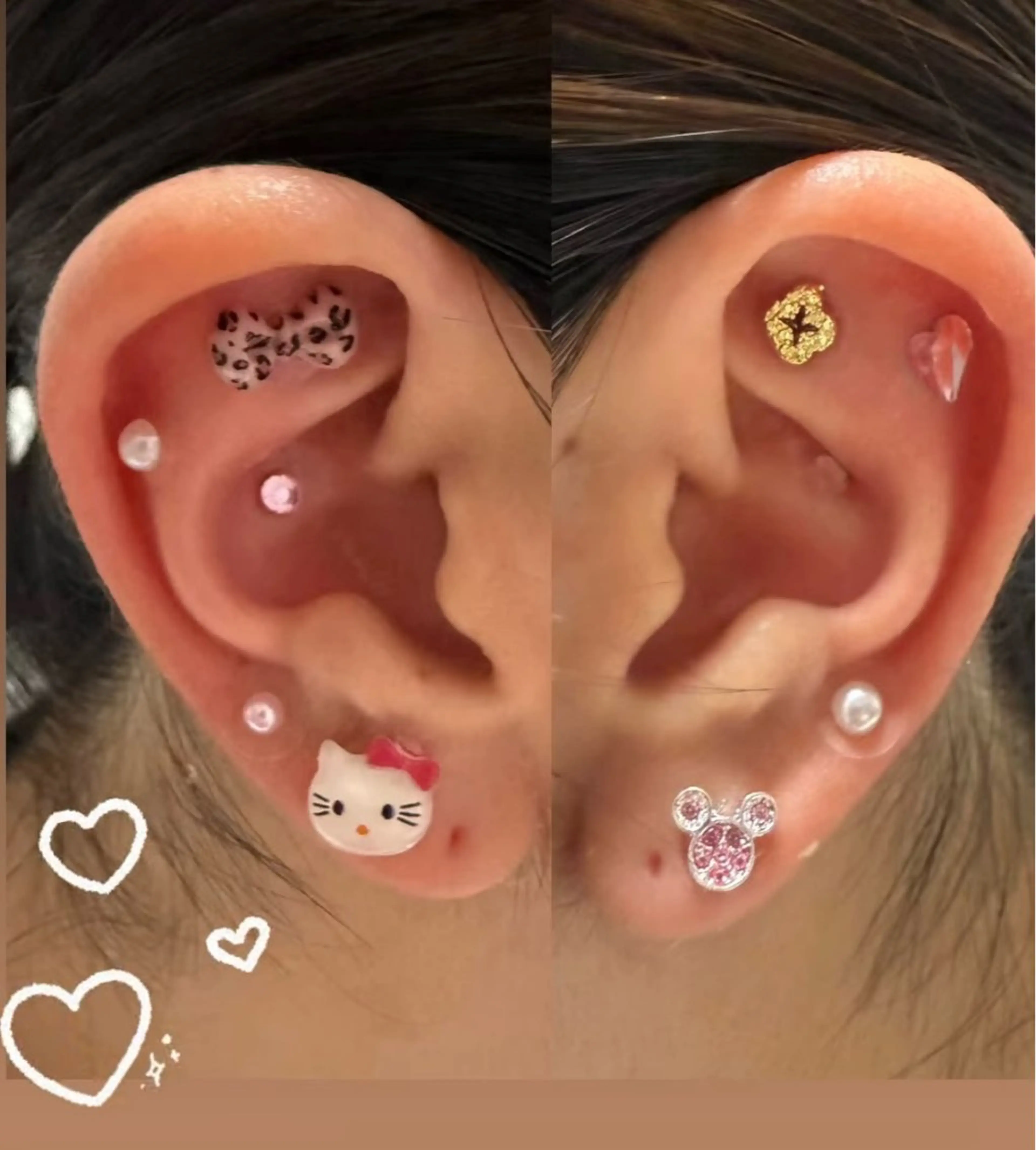 🌹💓💓耳つぼジュエリー10個(両耳)🎀💓の写真