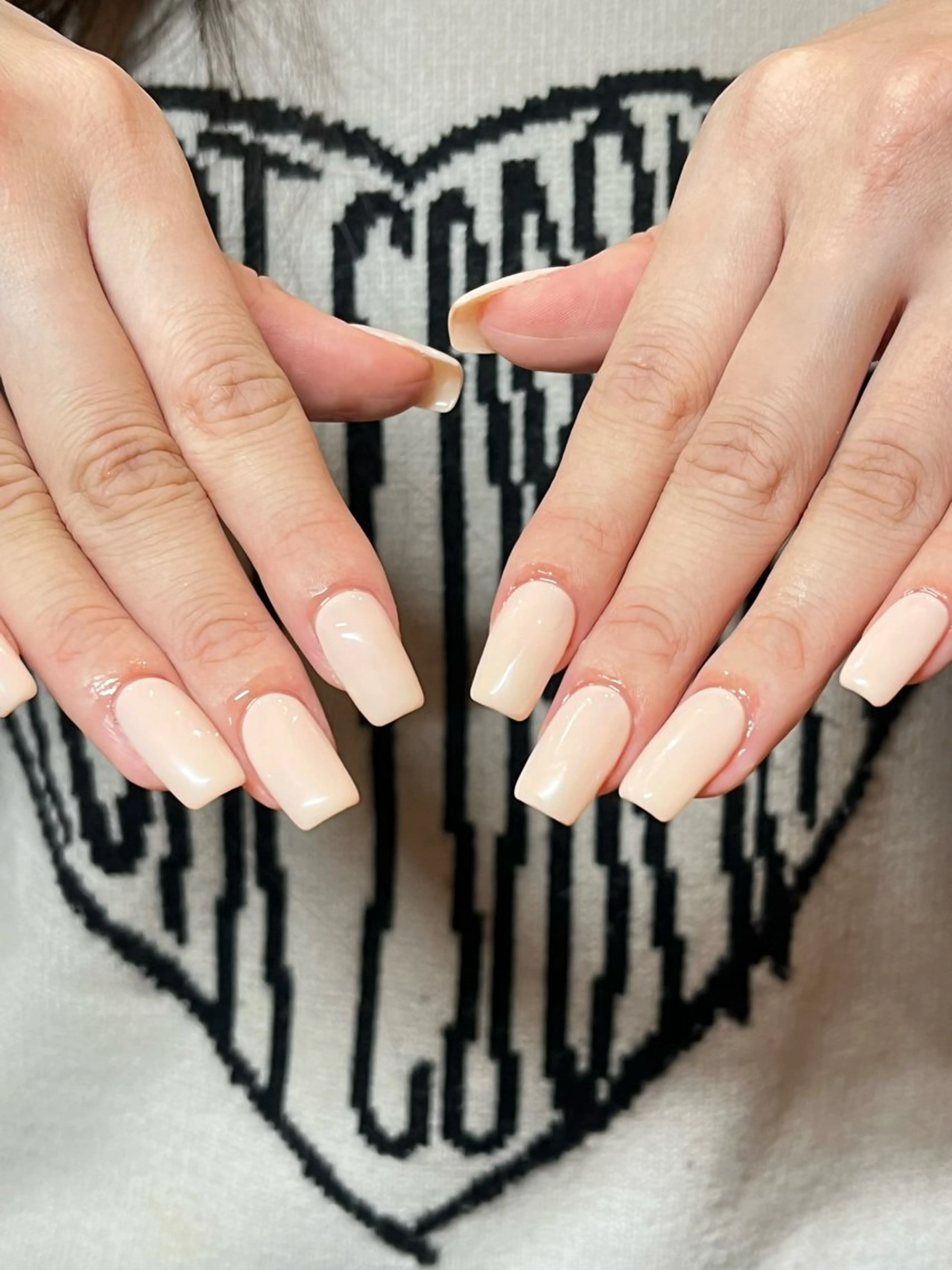 ネイル ジェルネイル ワンカラーネイル スクエアネイル NORA南青山/ kanohaのネイルデザイン