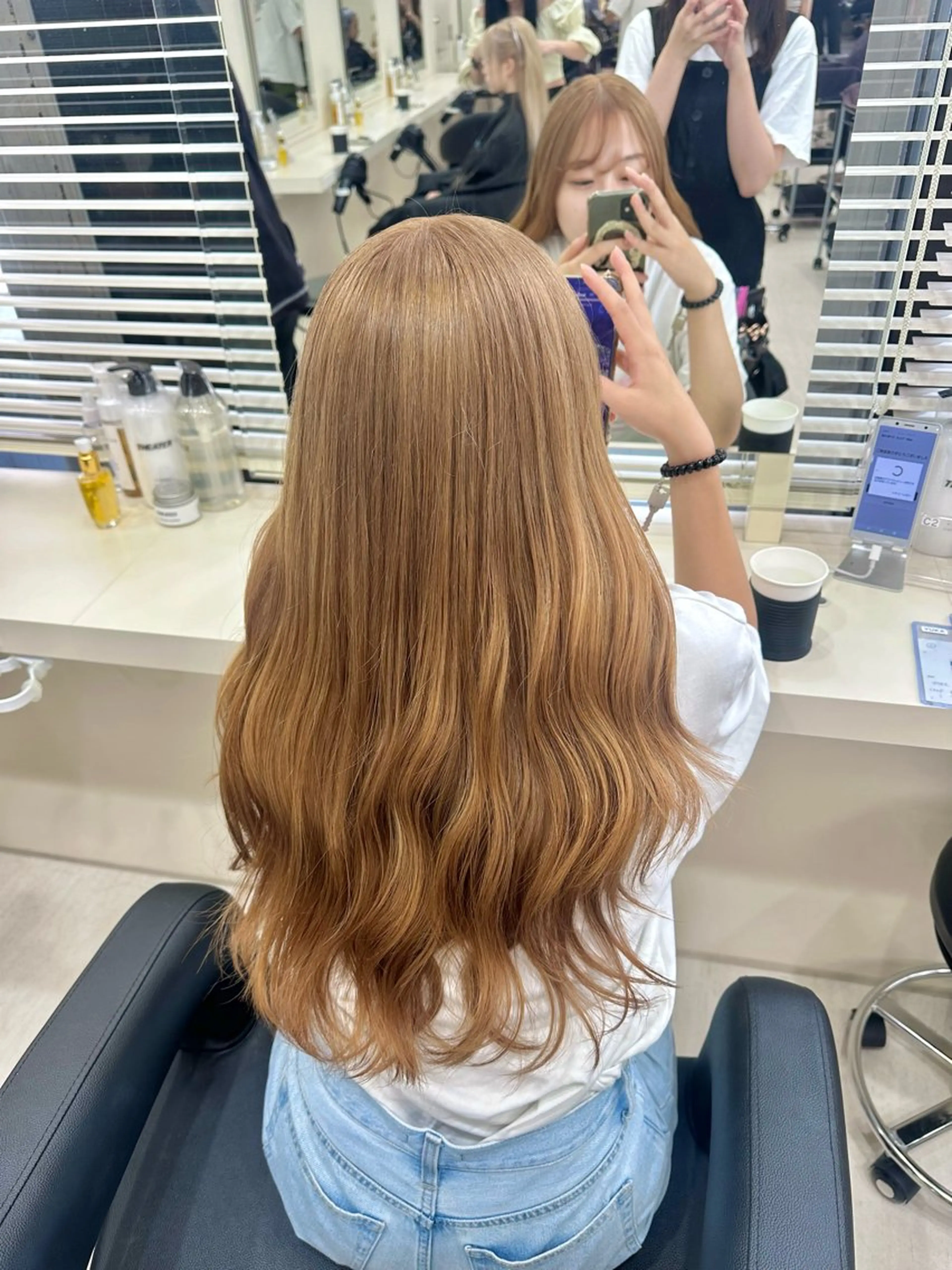 ロング カラー ヘアアレンジ 🎀 yuuka🎀のヘアスタイル