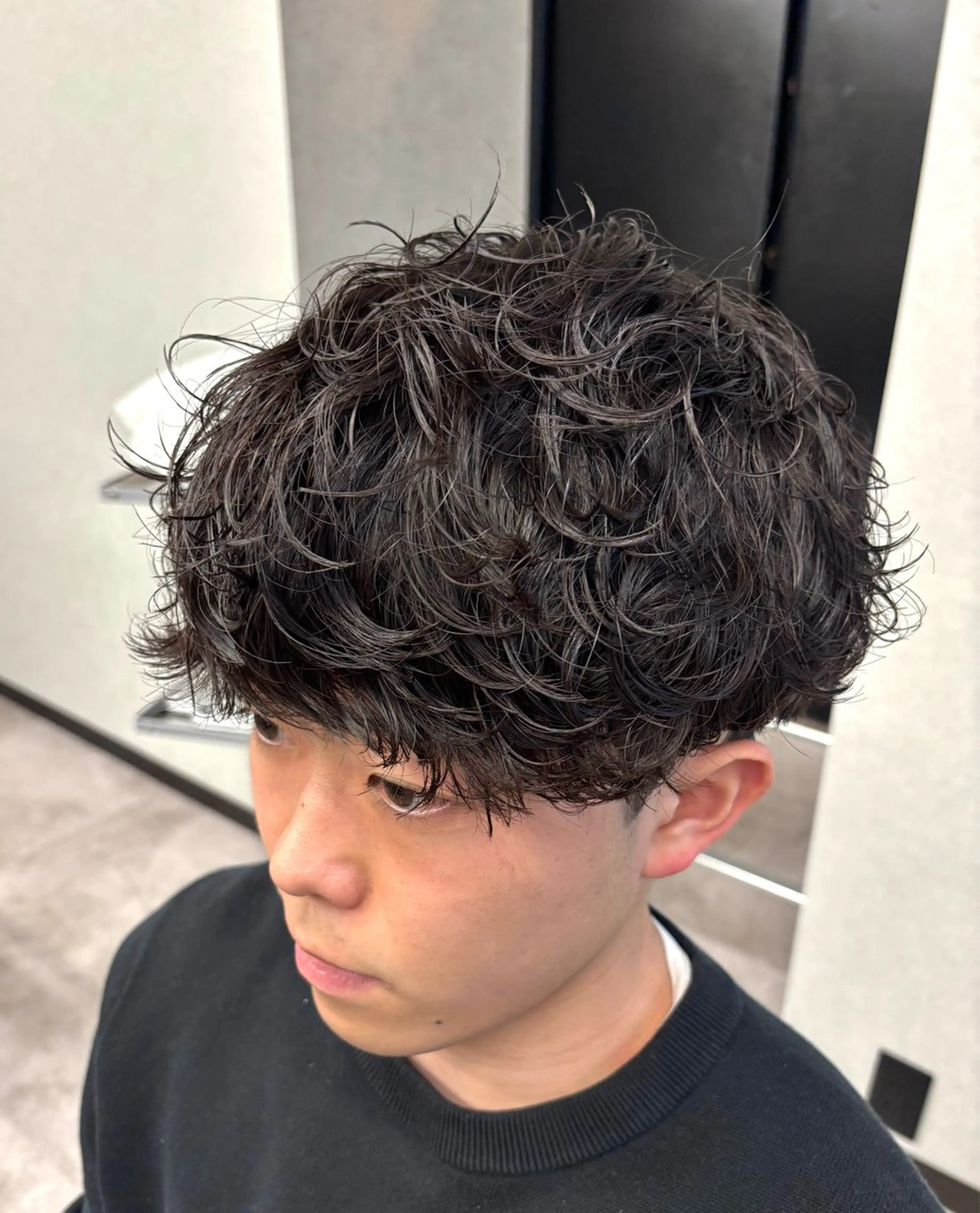 ショート パーマ メンズ メンズパーマ カット パーマ メンズサロン/戸塚駅 東口3分/冨田大輝のヘアスタイル