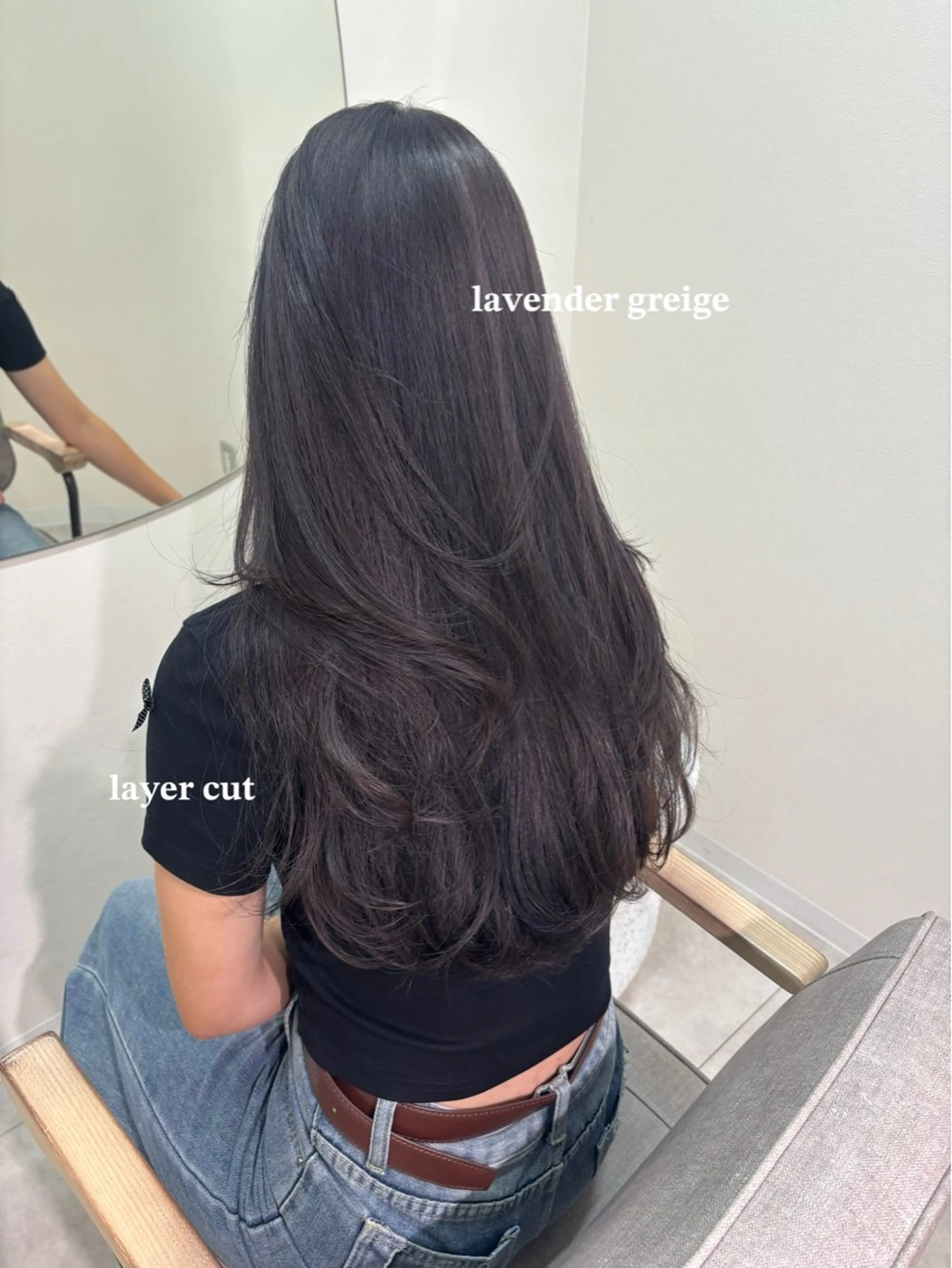 ロング カラー カット ヘアカラー 広島/ヘアセット /ベージュ/わかなのヘアスタイル