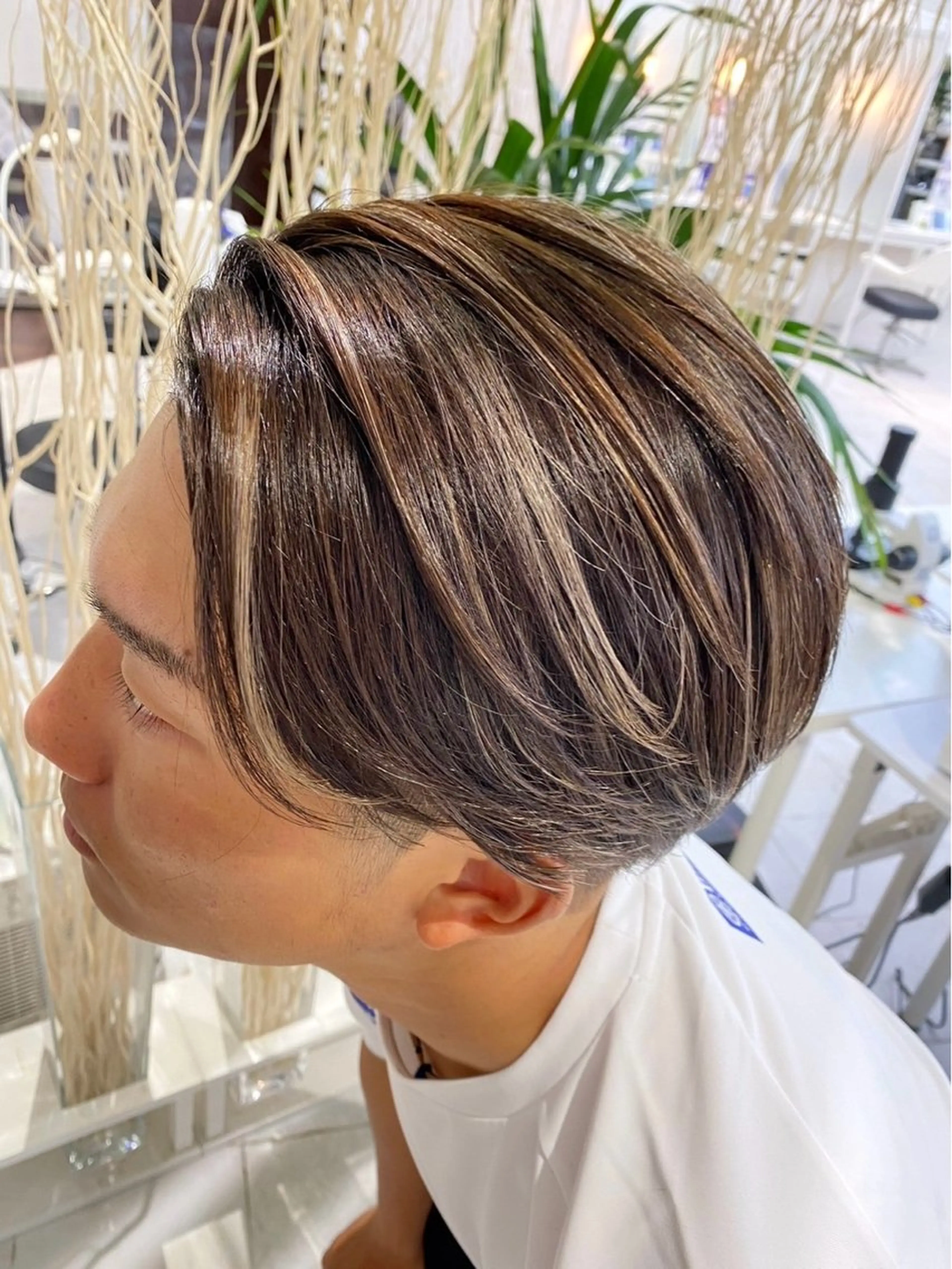 メンズ メンズバレイヤージュ メンズハイライト 🍏すがの みき🍏のヘアスタイル