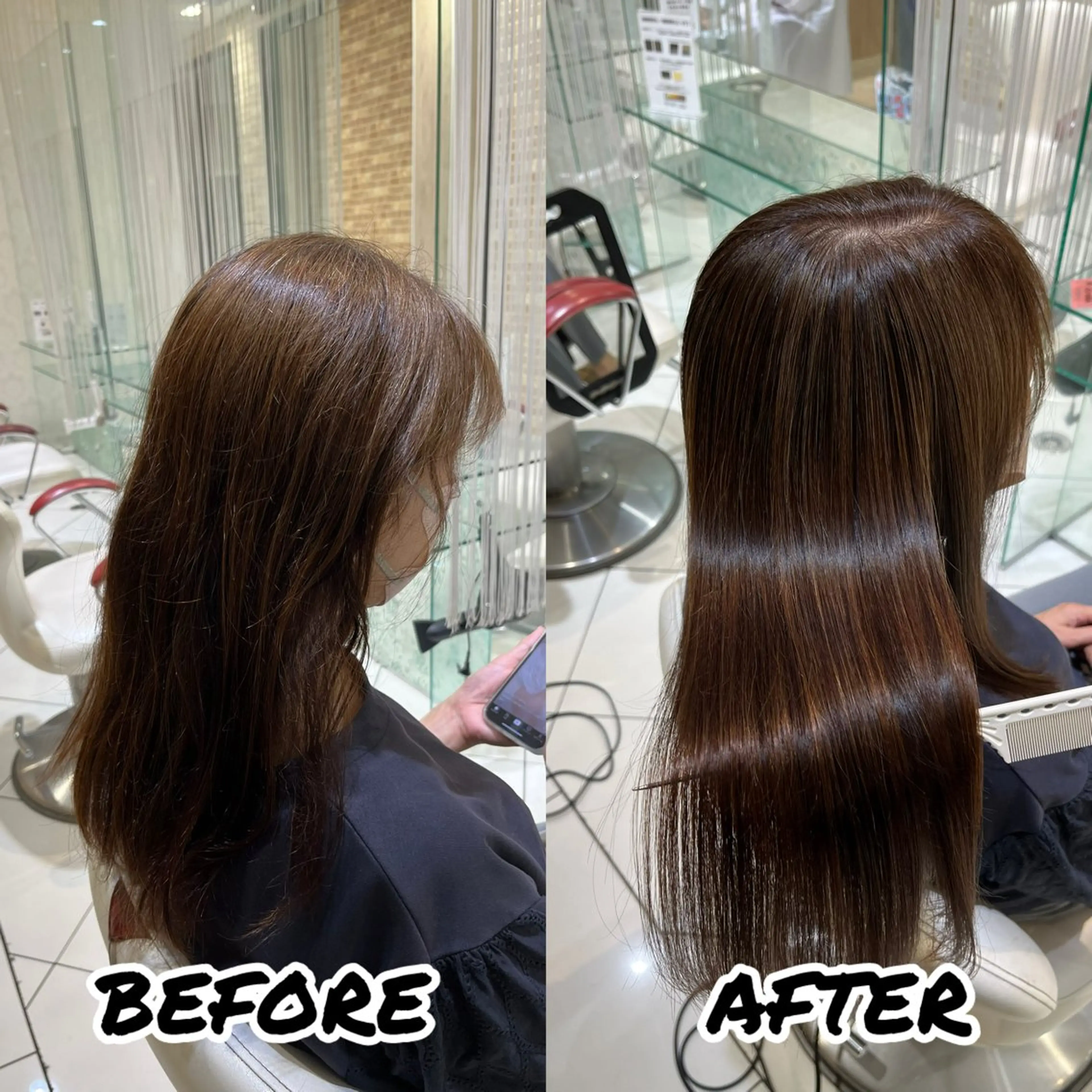 ロング カット 縮毛矯正 トリートメント 髪質改善美容師 鈴木のヘアスタイル