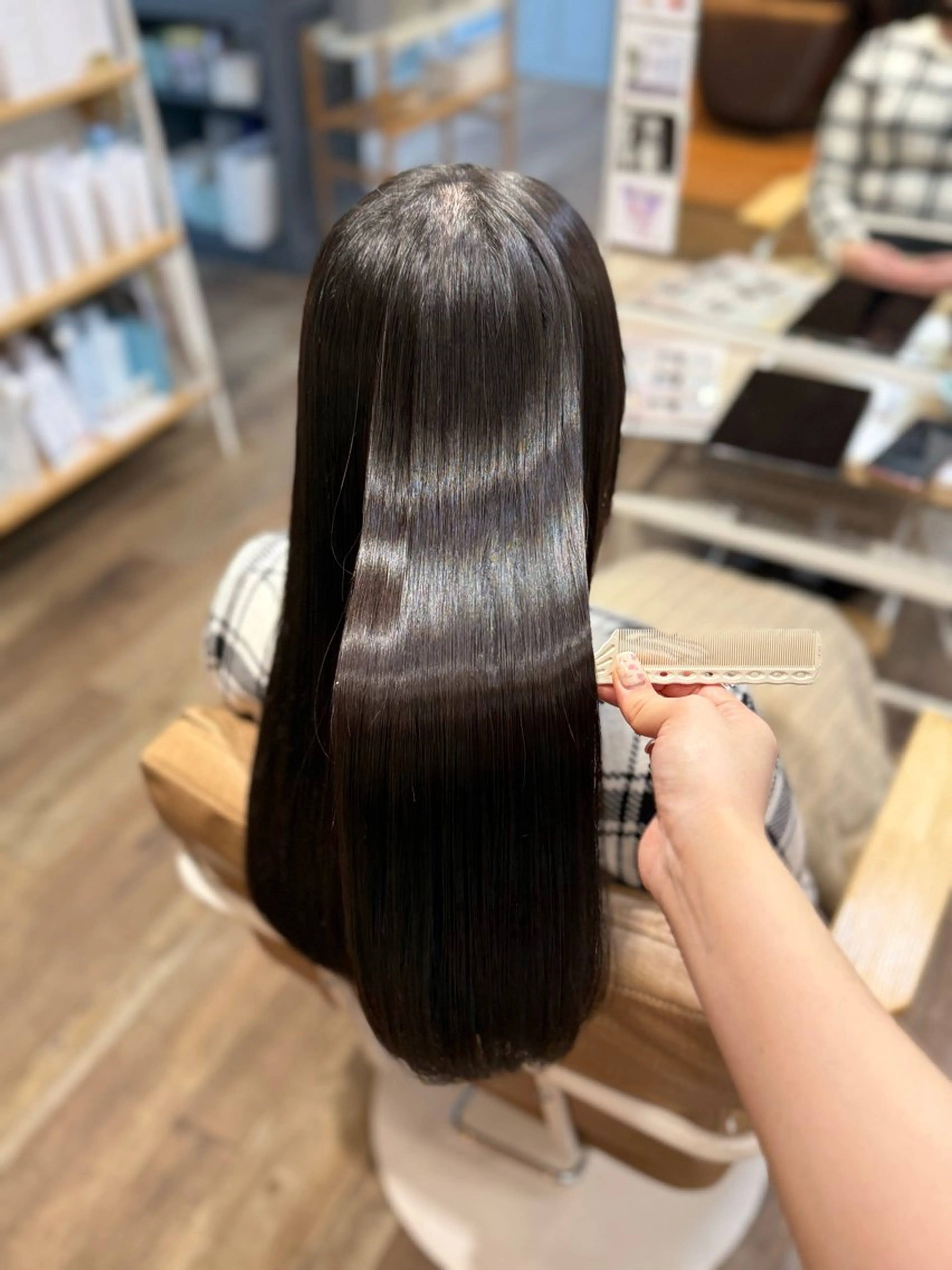 ロング ピンク・ラベンダー/ レイヤー/NANAのヘアスタイル