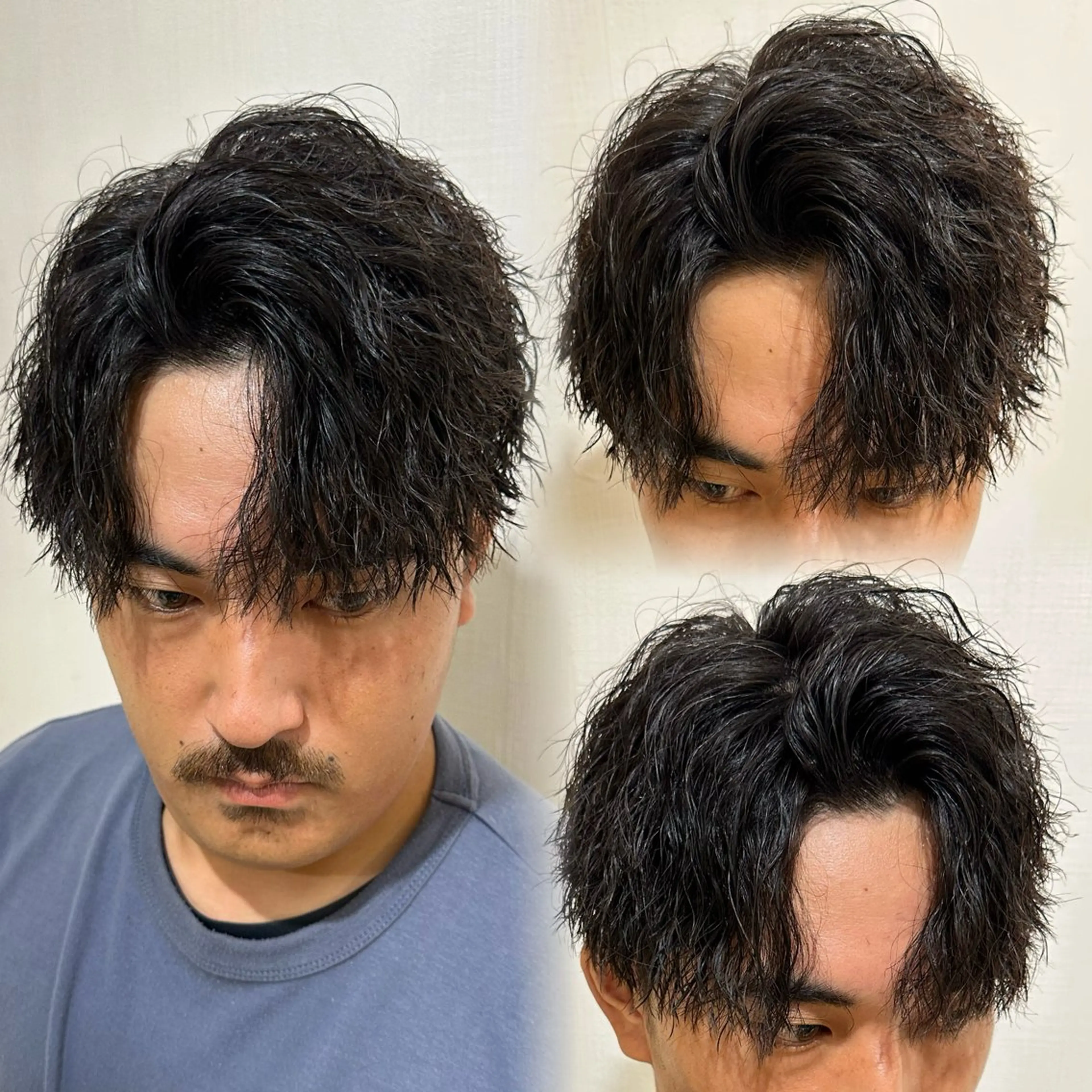 メンズ メンズパーマ 学生(メンズ向け) 白髪ぼかし/メッシュ ハイライト/ゆうとのヘアスタイル