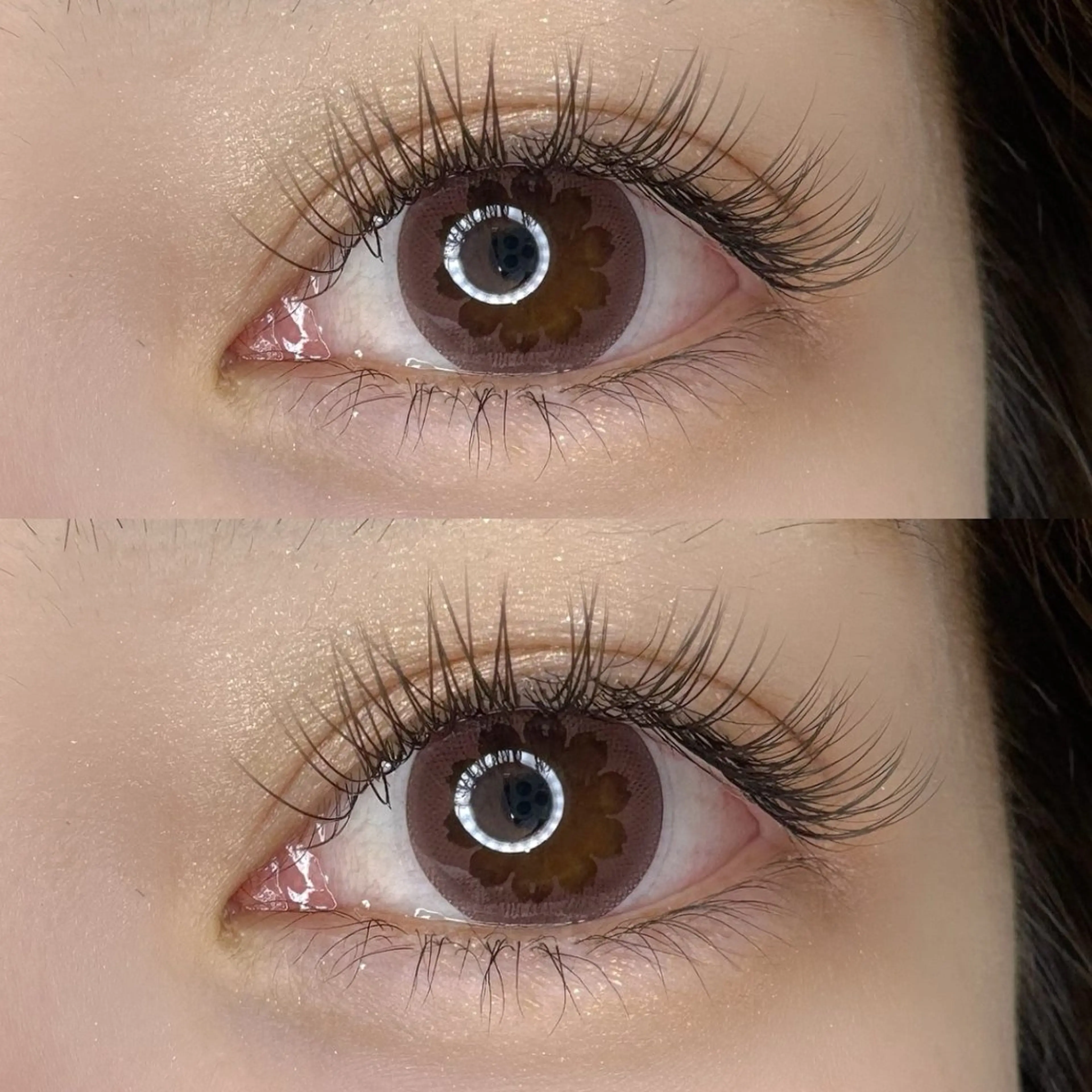 《自然な仕上がり》LEDフラットラッシュ100本の写真