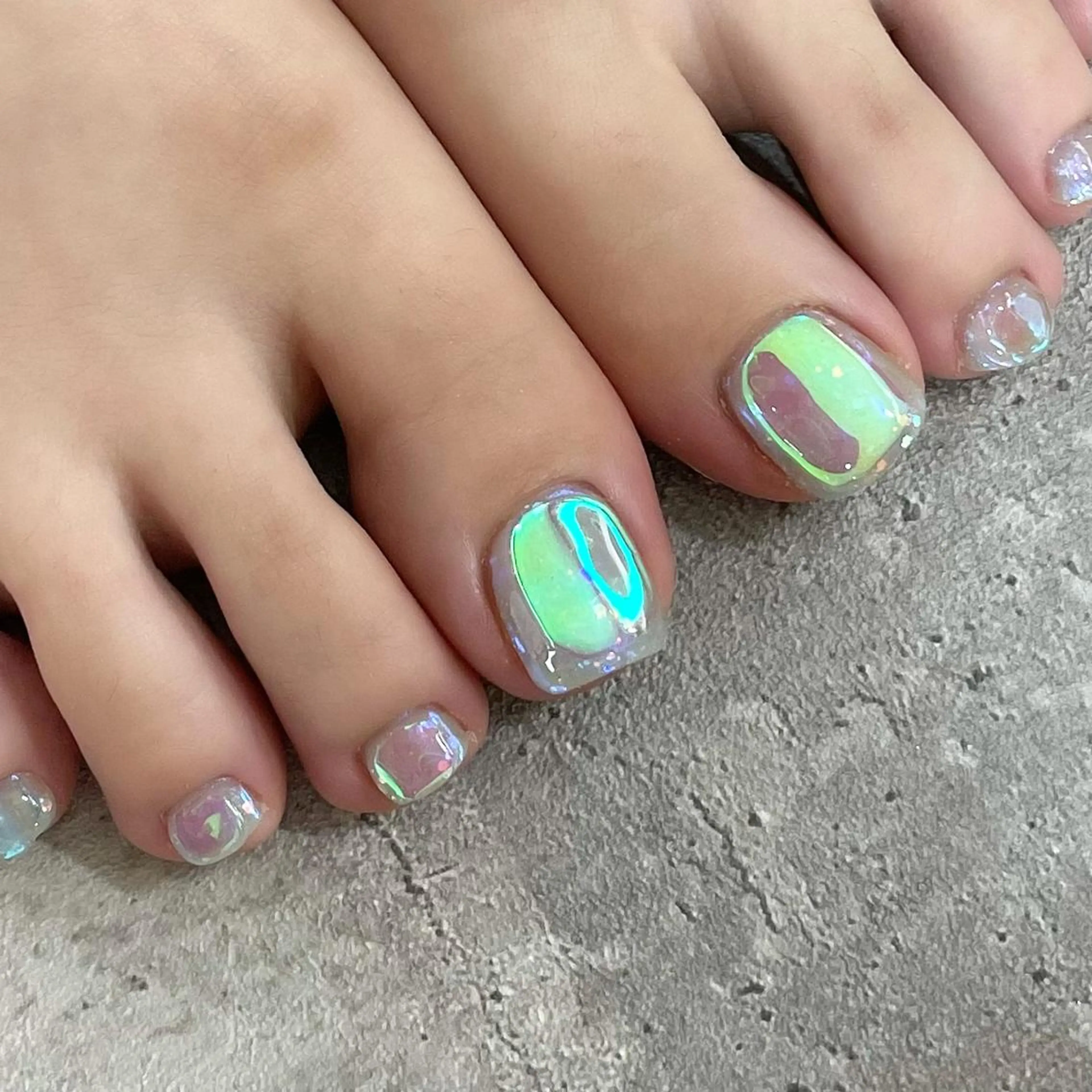 ネイル フットネイル ジェルネイル 東 千夏のネイルデザイン