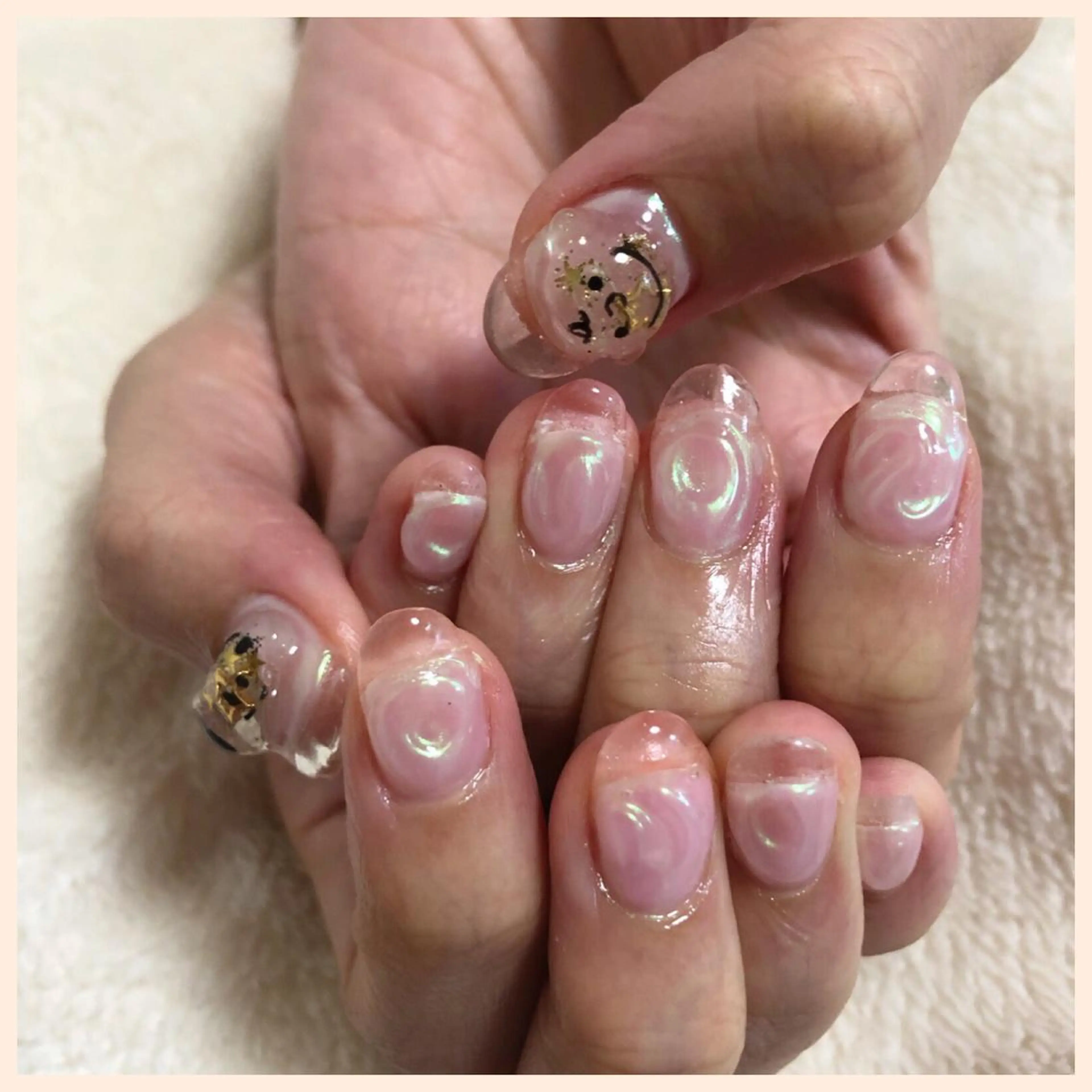 ネイル クリアネイル フレンチネイル ハンドネイル MAYME所属・MAYME TAMAKIのネイルデザイン