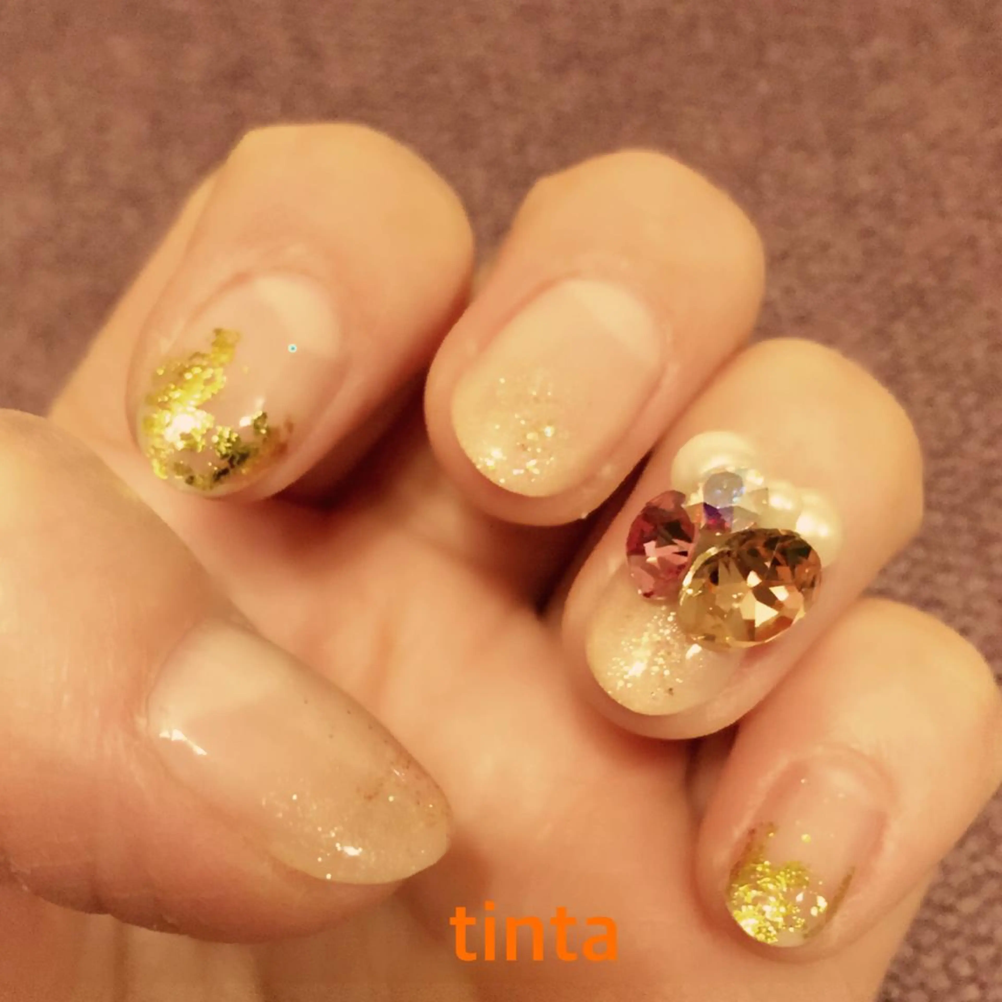 ネイル キラキラネイル 馬場 典子のネイルデザイン