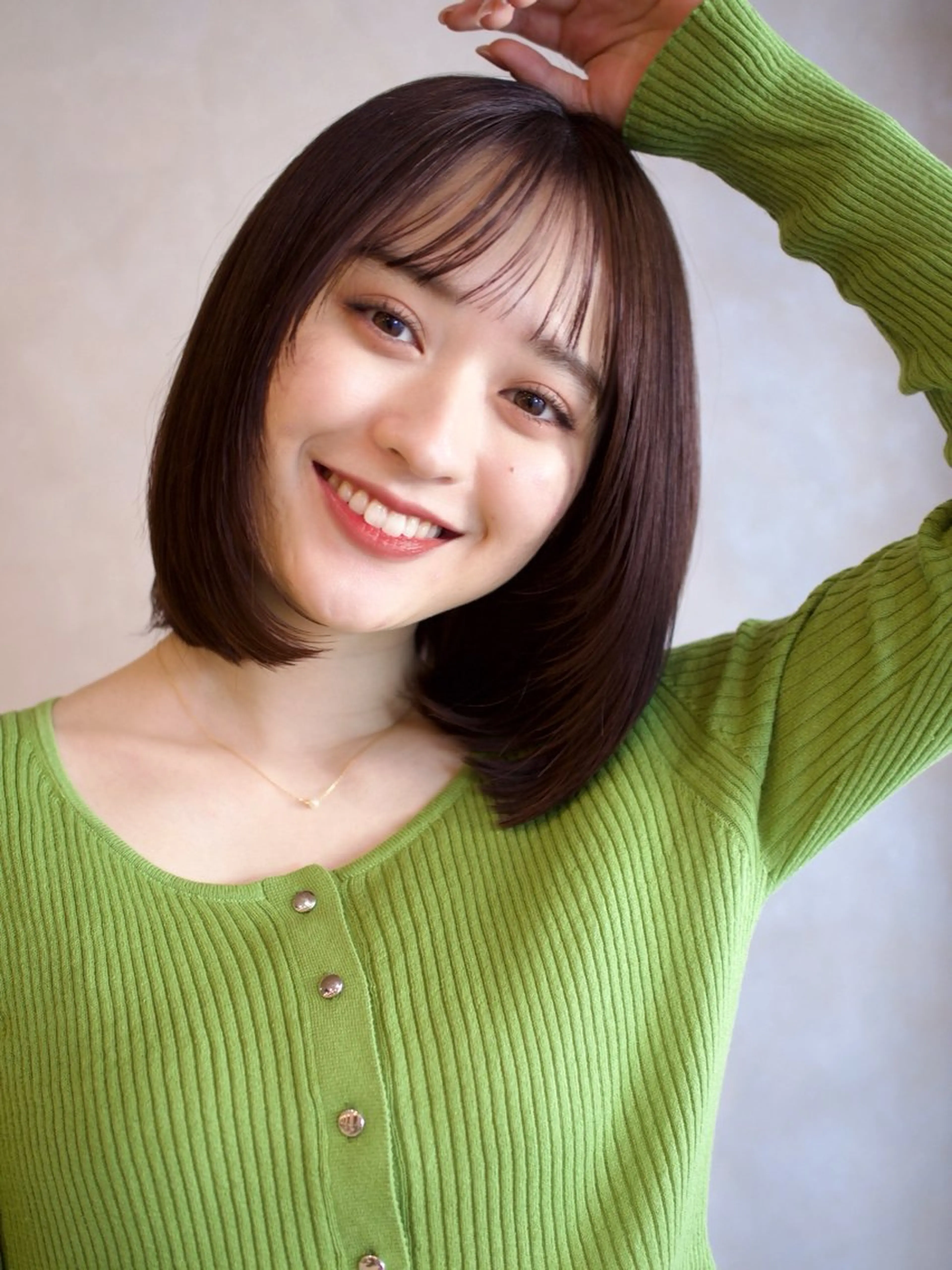 ミディアム カラー 越後 遥/ 透明感カラー🪞🤍のヘアスタイル