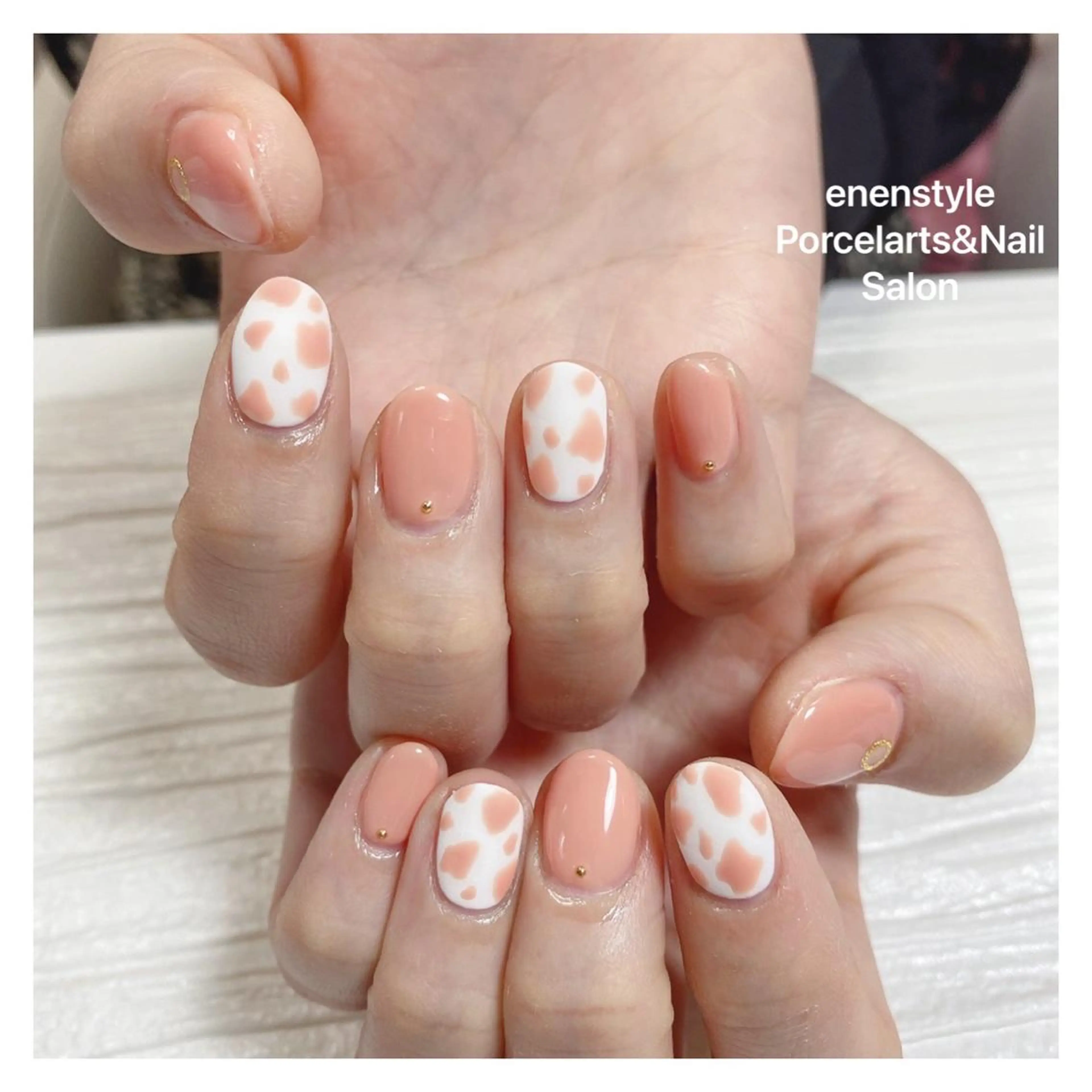 ミディアム ネイル ハンドネイル 👑enen style👑のネイルデザイン