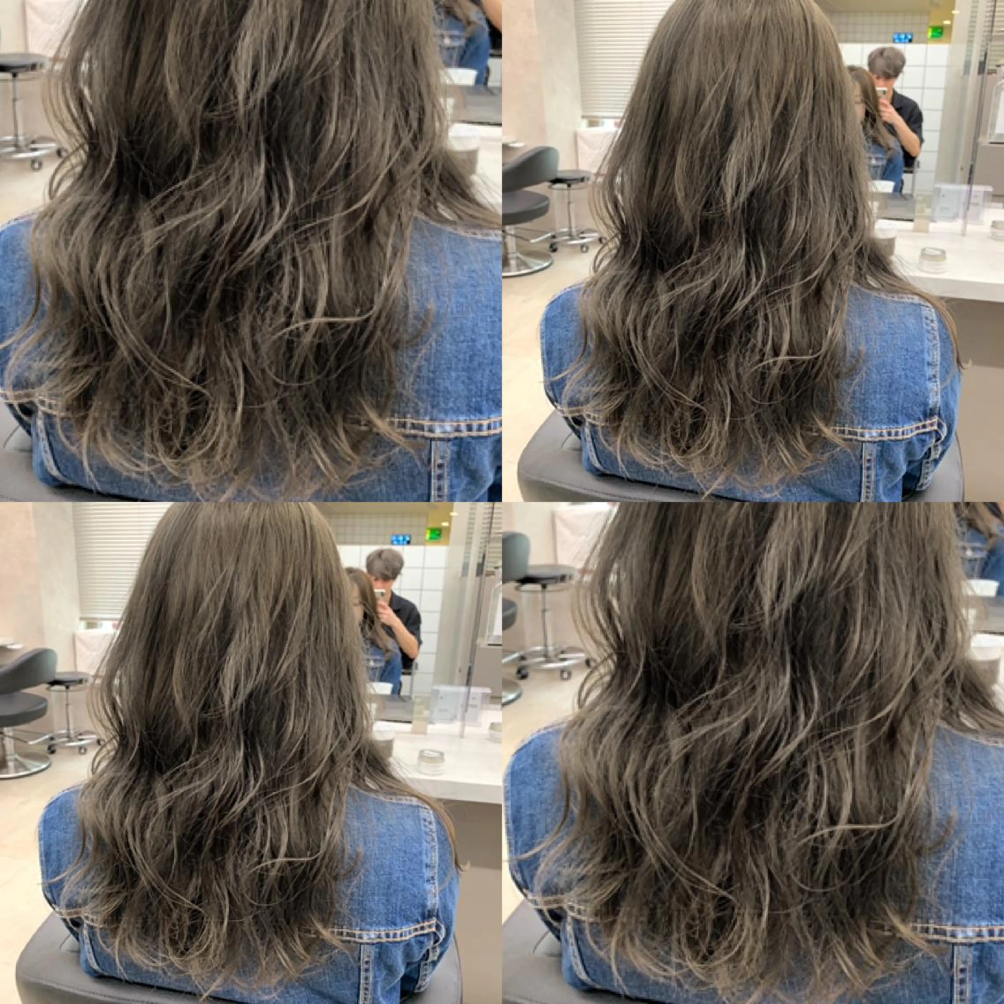 ミディアム カラー 柔らかbeige モトキのヘアスタイル