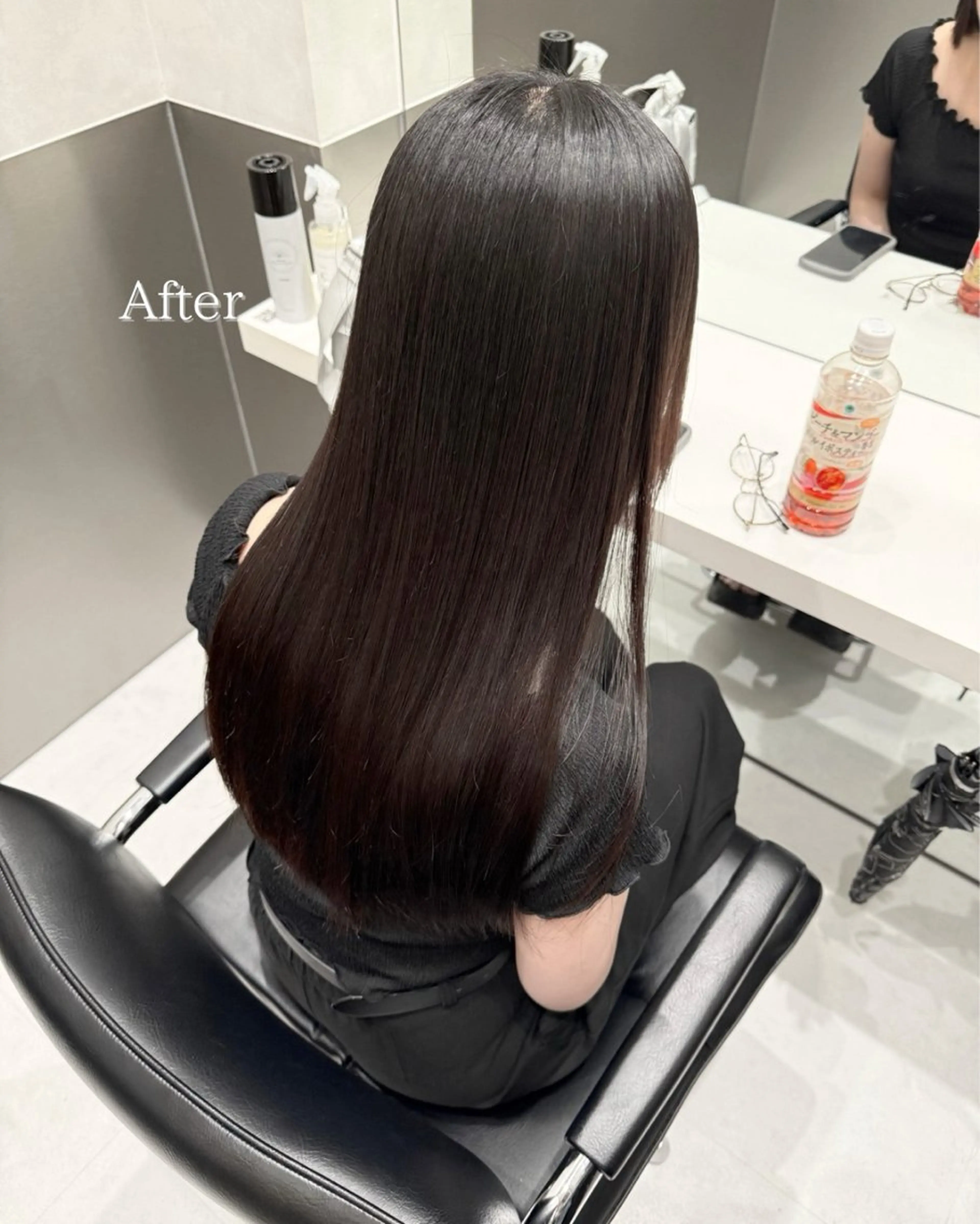 ロング 縮毛矯正 トリートメント 美髪職人あお🦕 髪質改善｜原宿のヘアスタイル