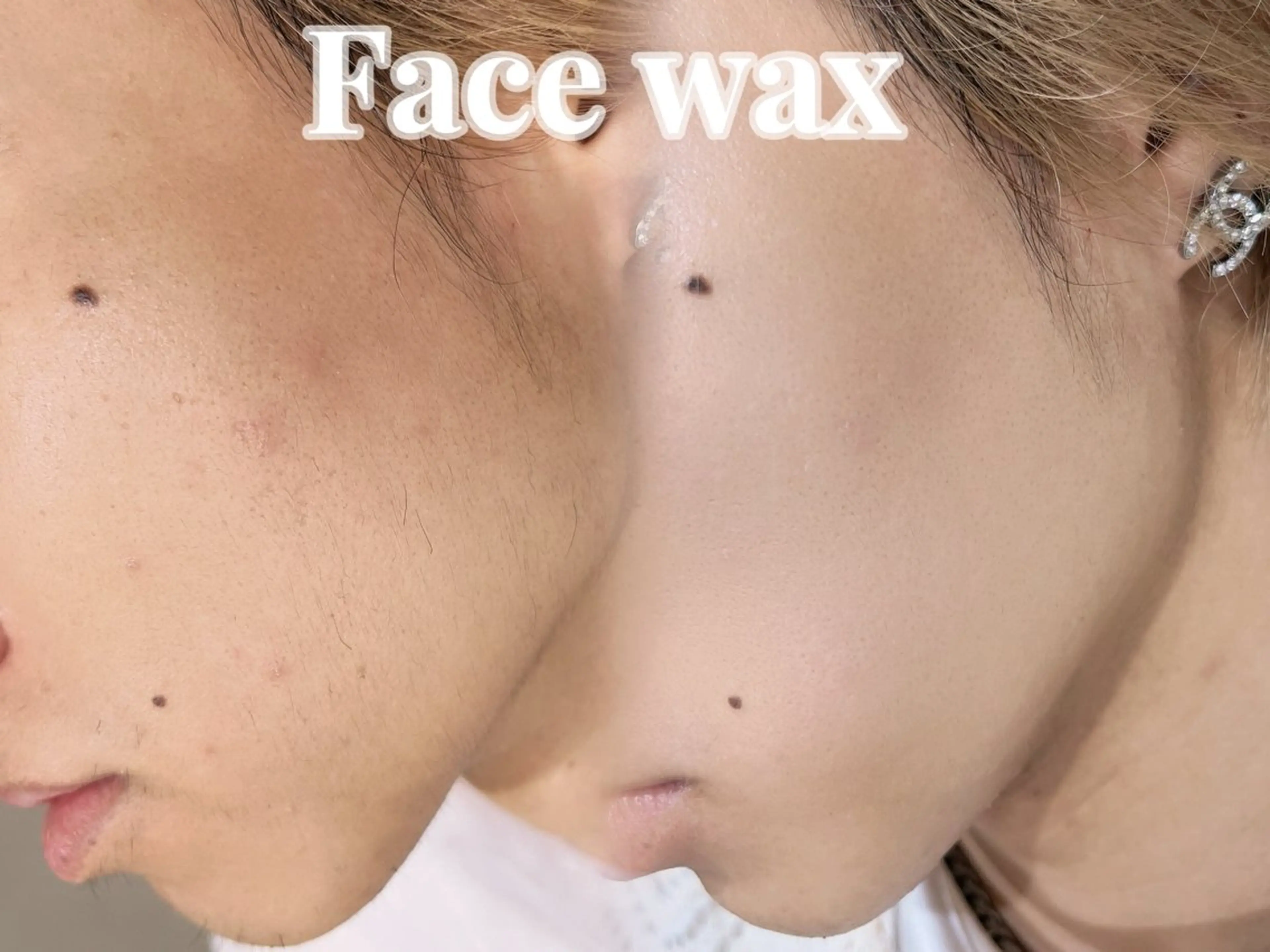 🩵アイブロウスタイリング〈眉カット、間引き、メイク付〉+フルフェイスワックスの写真