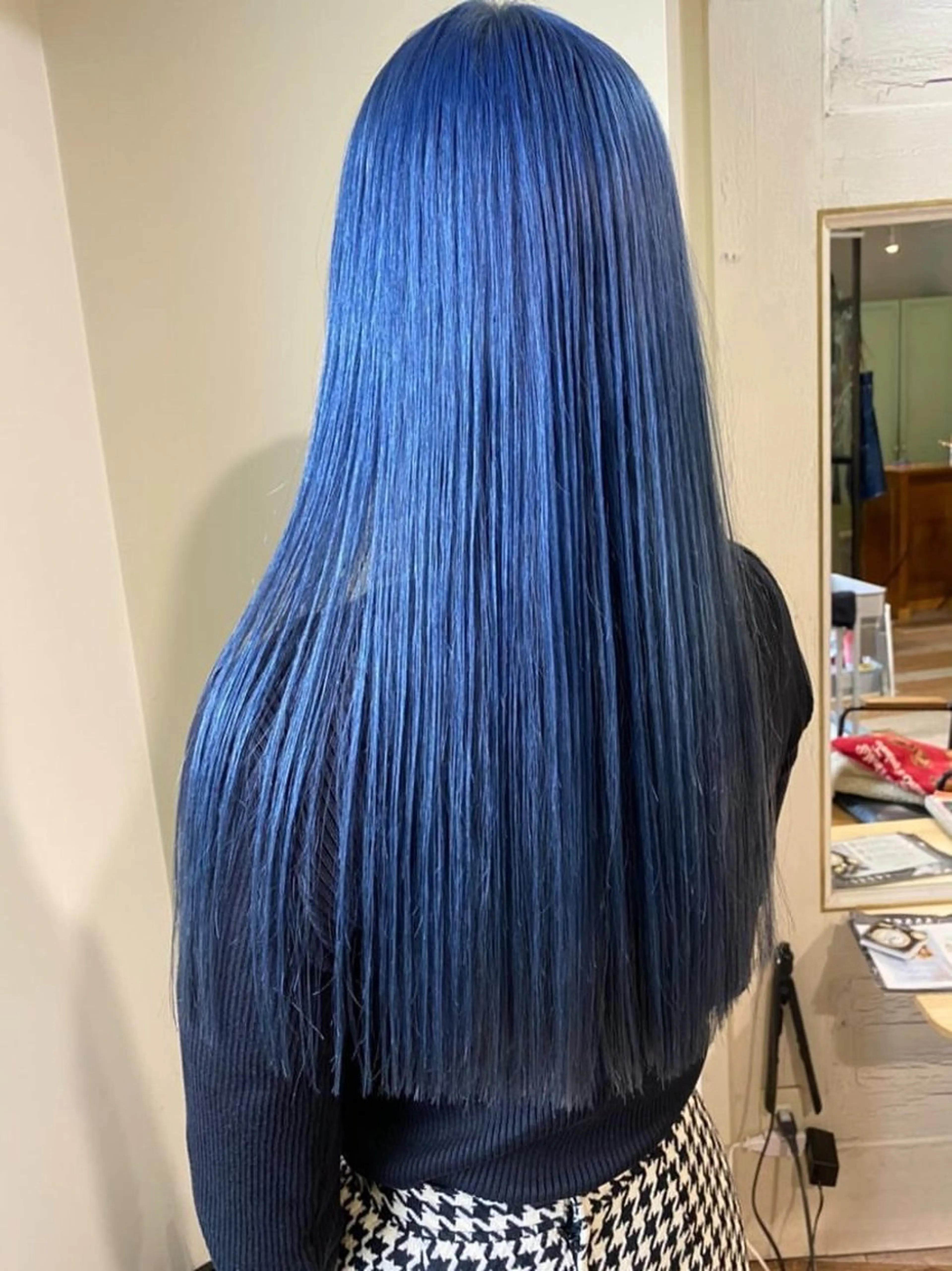 ロング カラー ブルーカラー ハイトーンカラー ヘアカラー 🌈デザインヘア職人 Kaede🌈のヘアスタイル