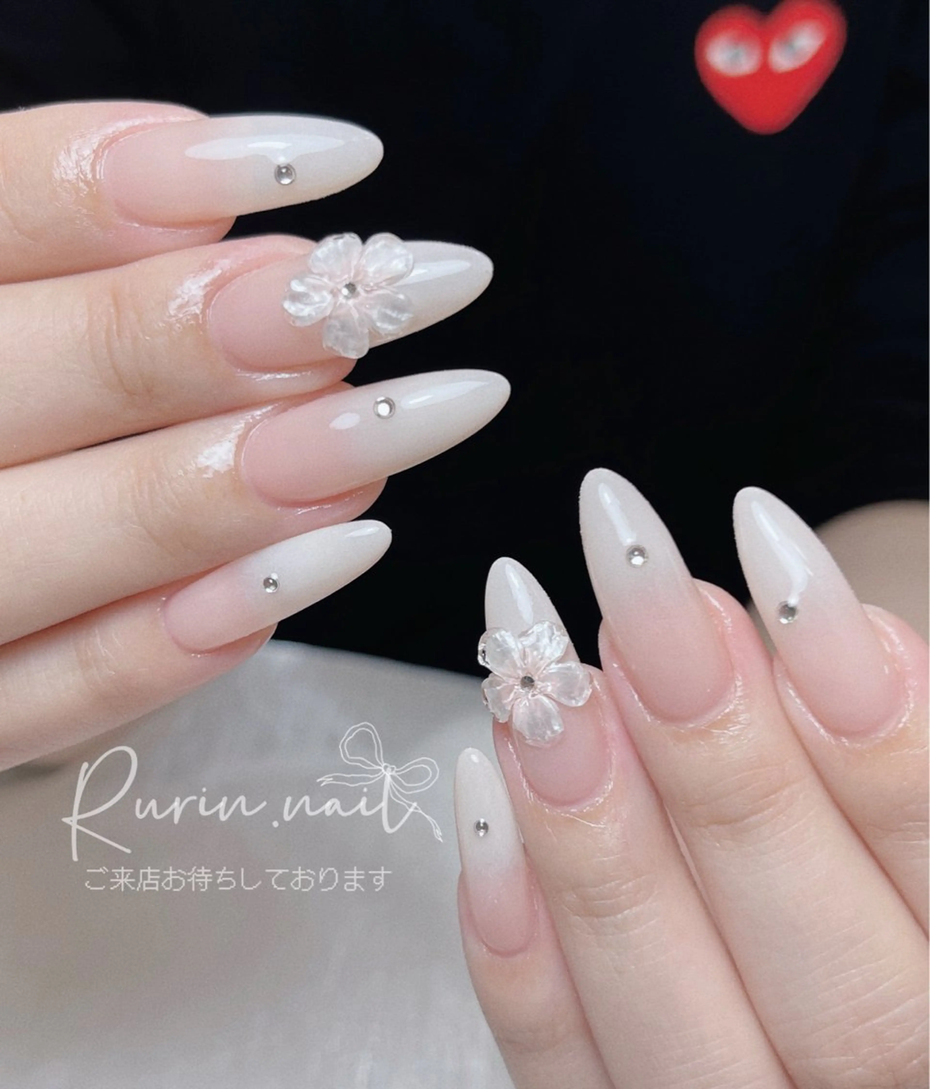 ネイル 長さ出し スカルプネイル ハンドネイル ルリン サロン💅のネイルデザイン